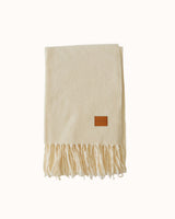 Cream Sweater Scarf