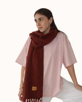 Maroon Sweater Scarf