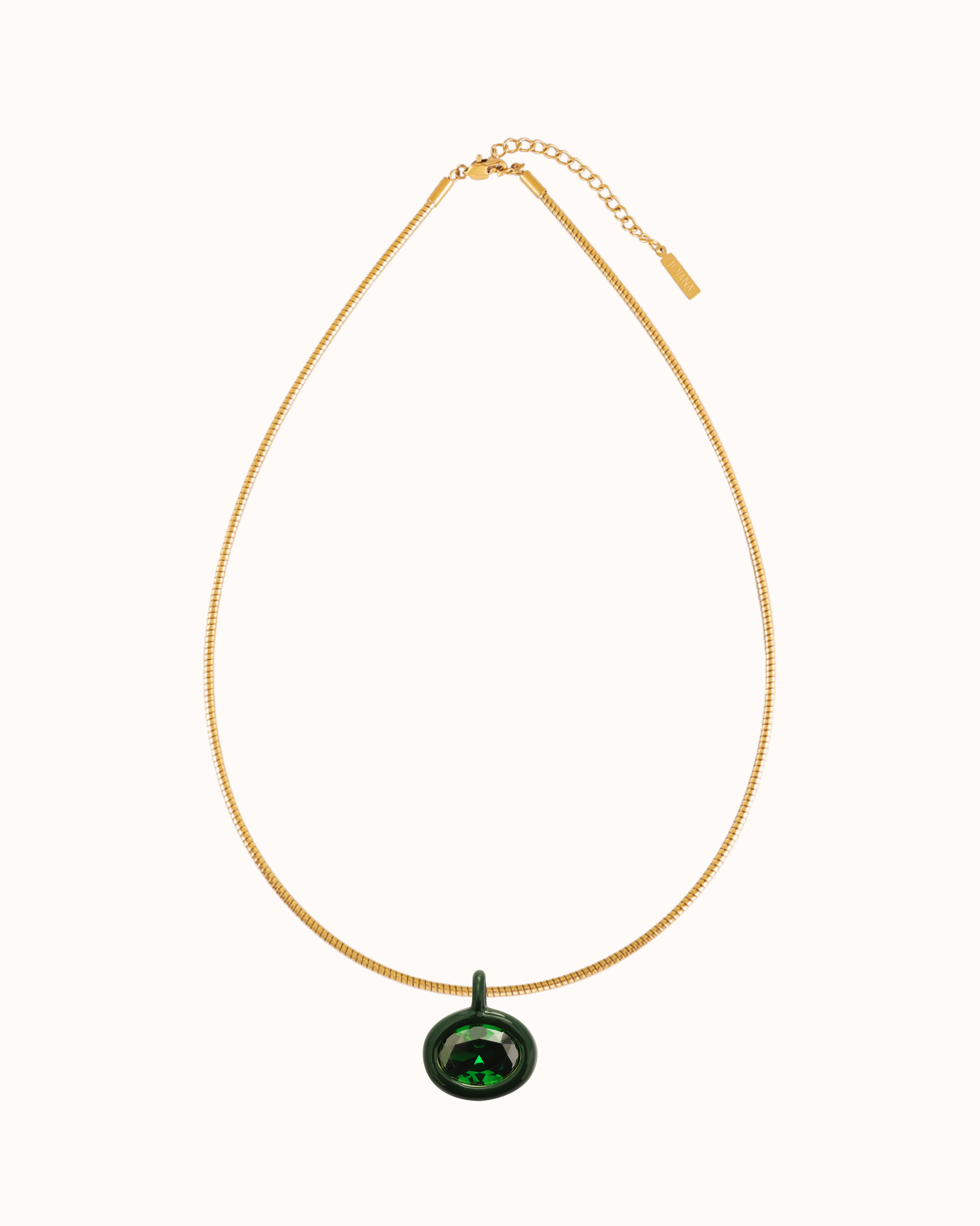Birthstone Ribbed Choker