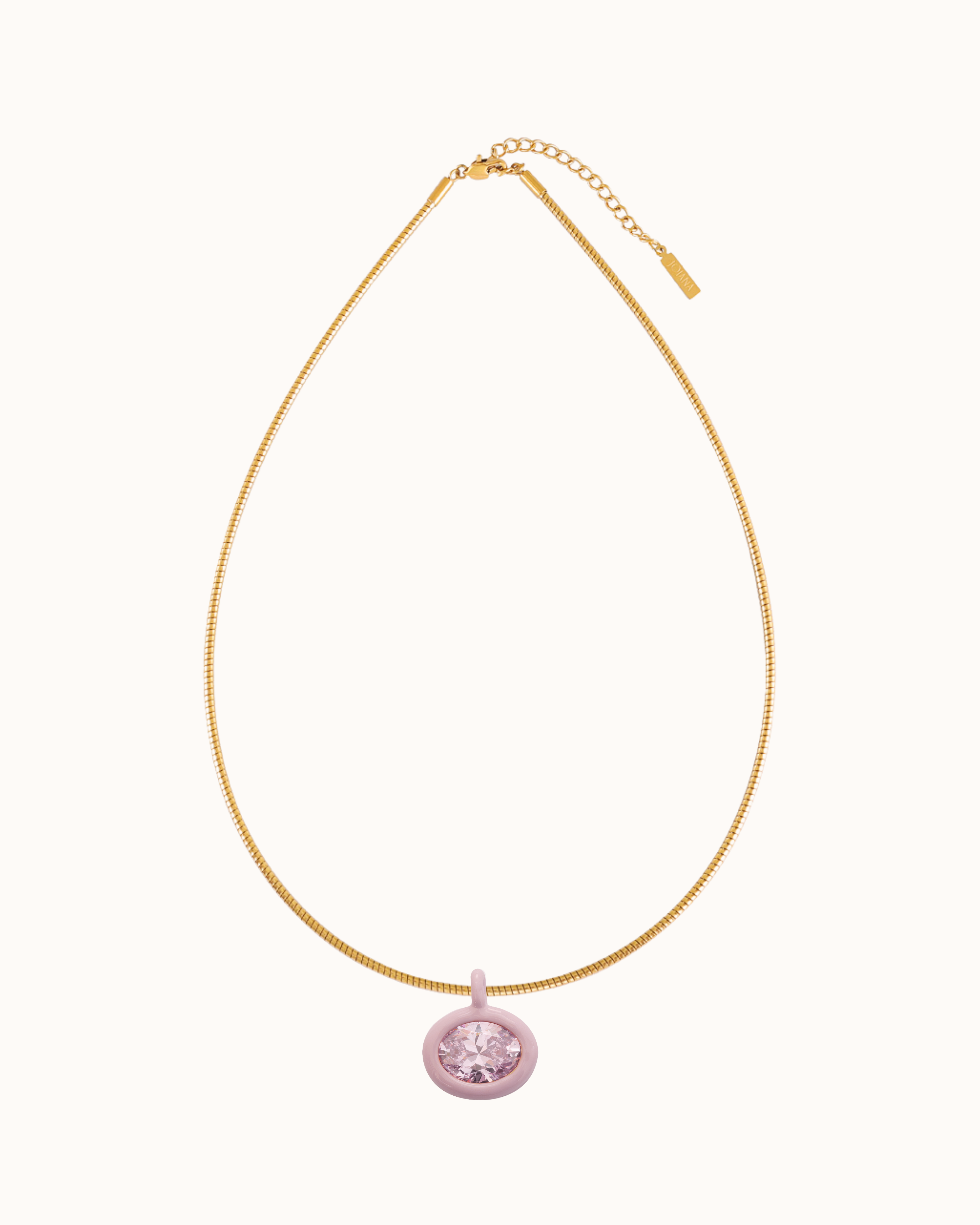 Birthstone Ribbed Choker