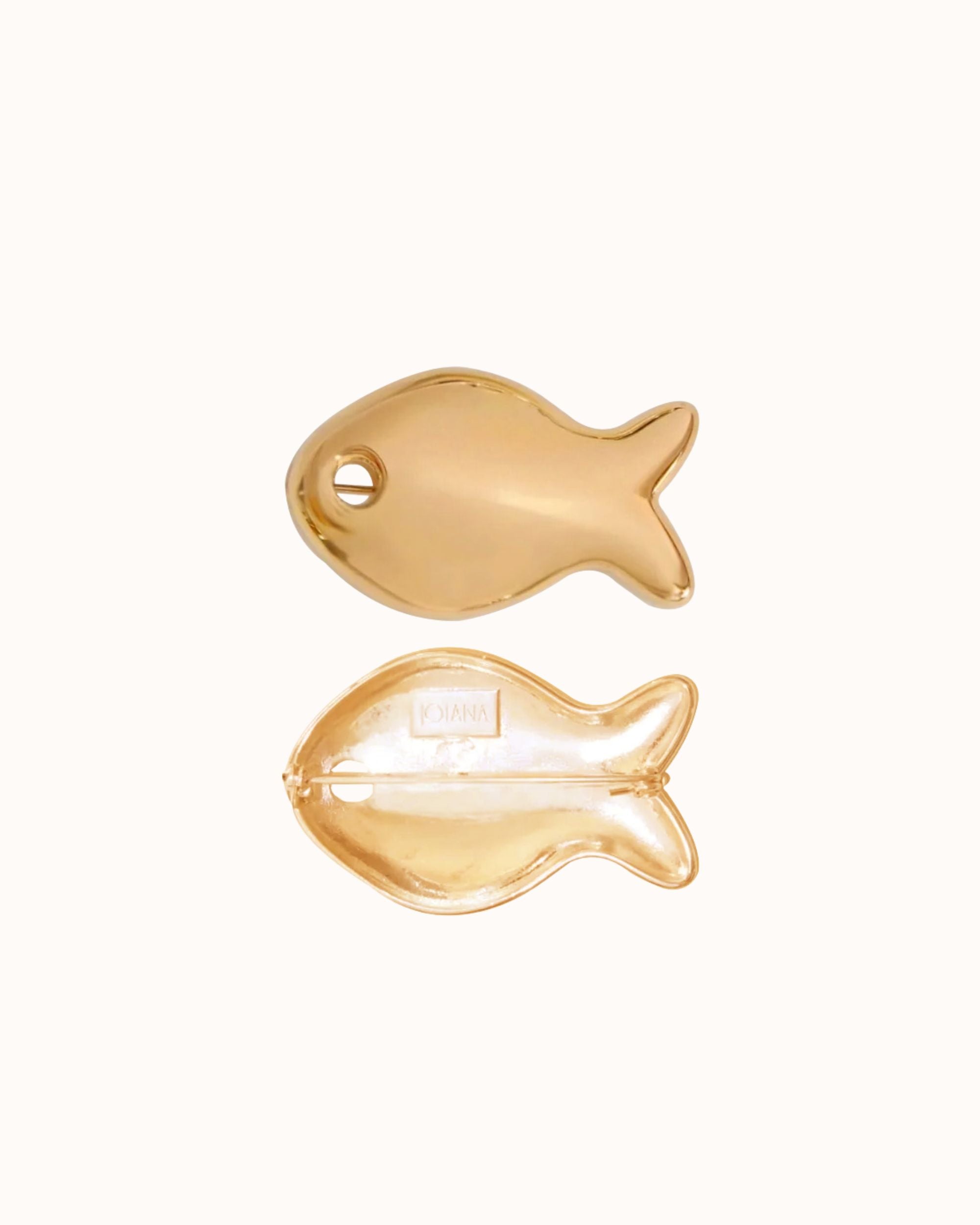 Fishie Brooch Gold