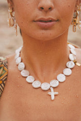 Coin Pearl Necklace