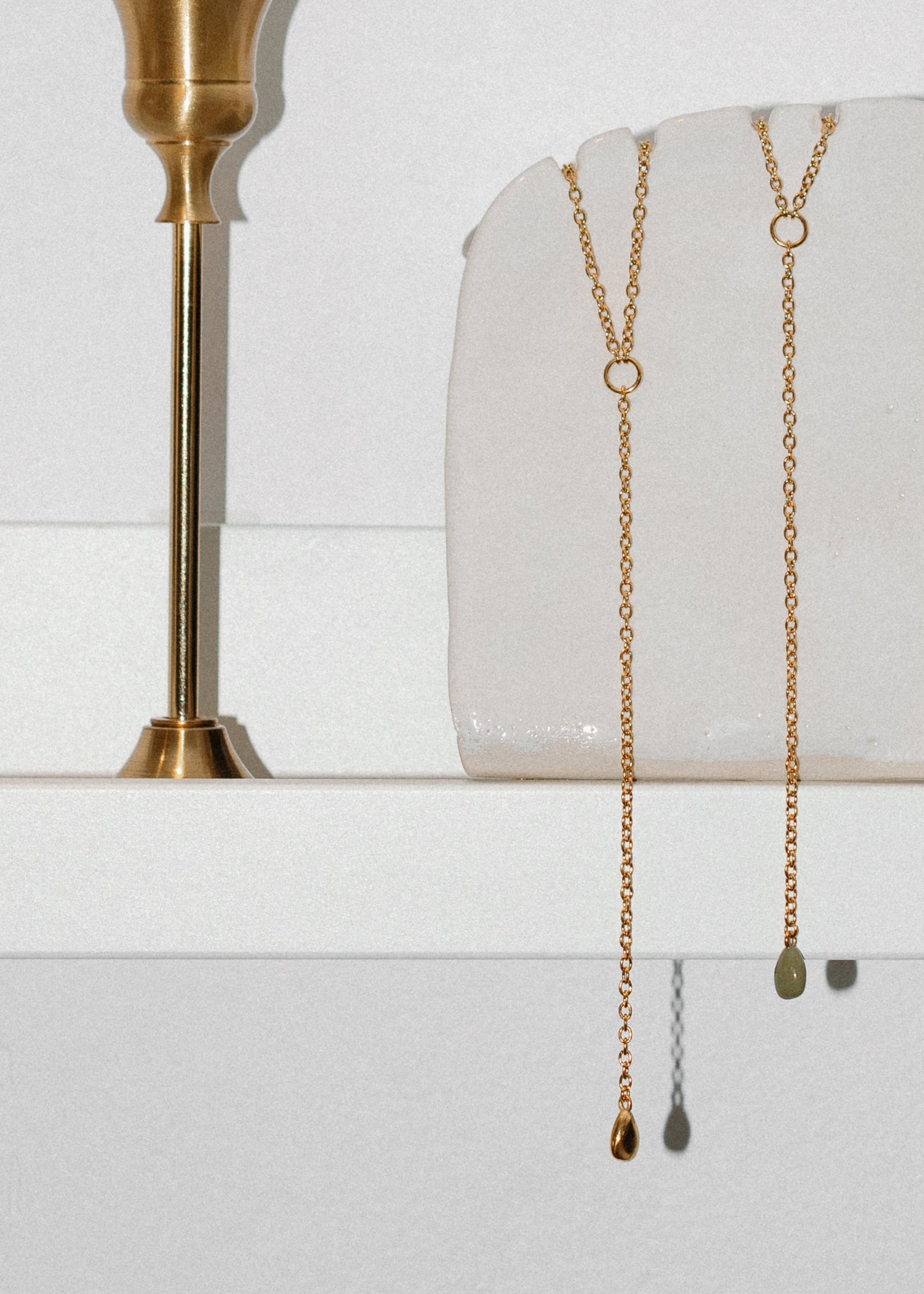 Rolo Lariat Drop Necklace