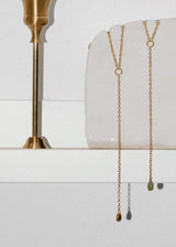 Rolo Lariat Drop Necklace