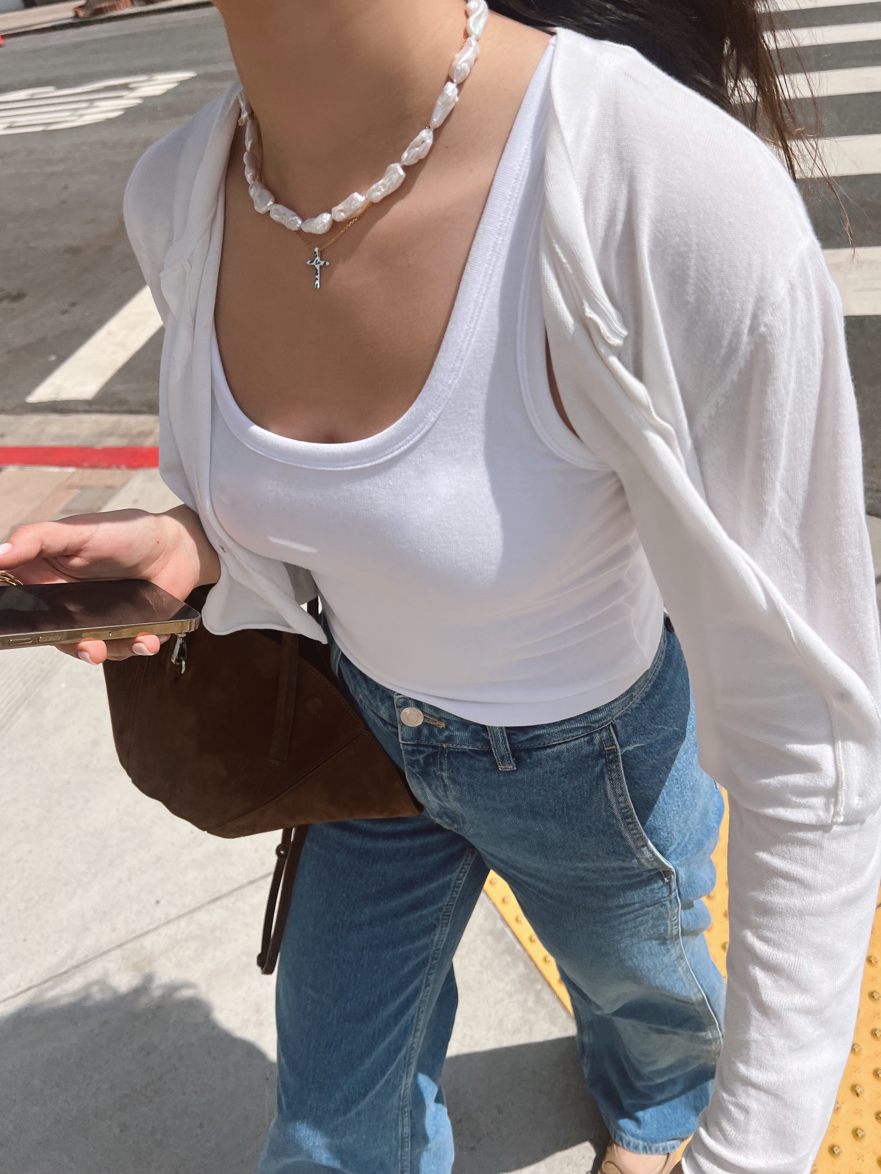Biwa Pearl Necklace