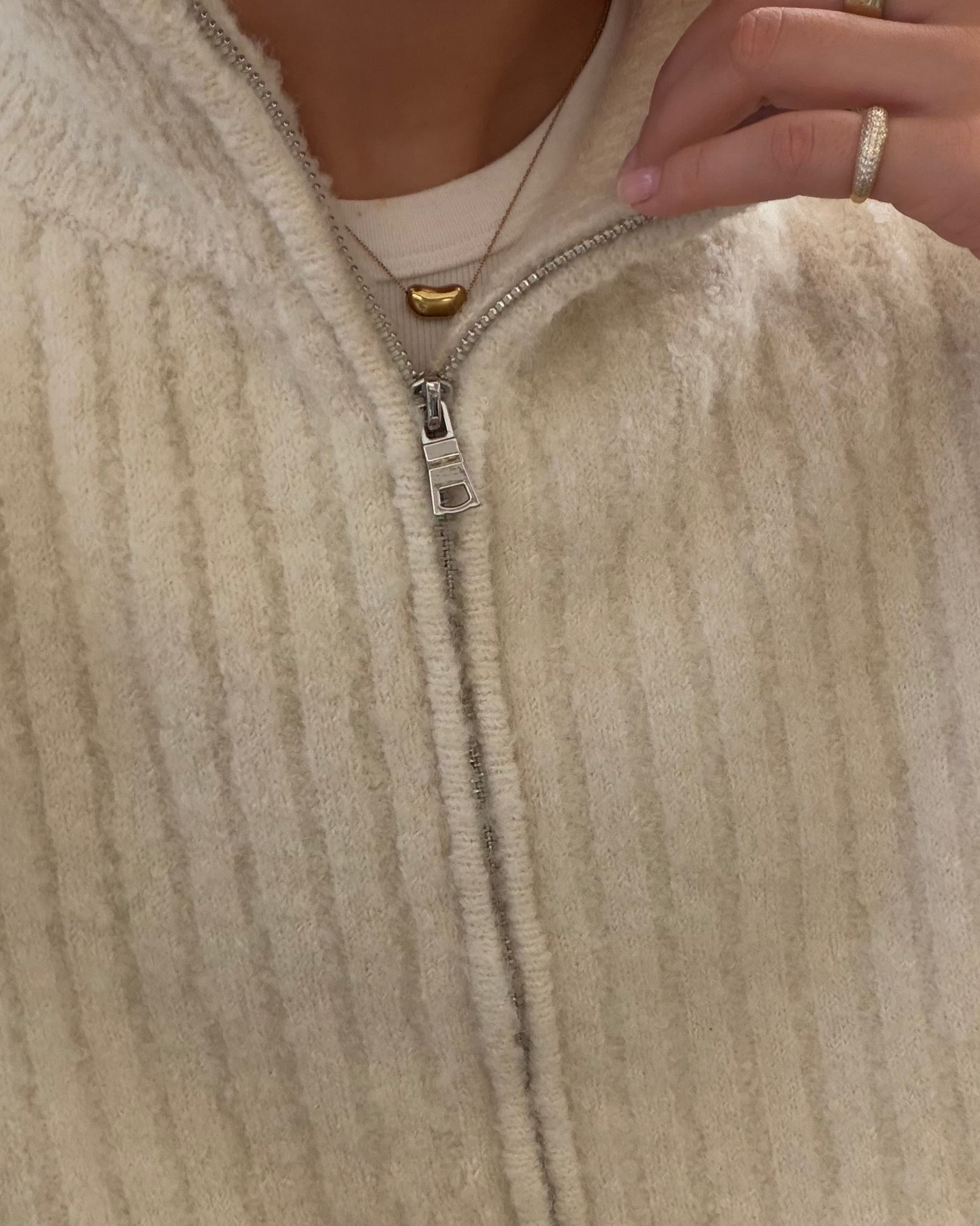 Bean Necklace Gold