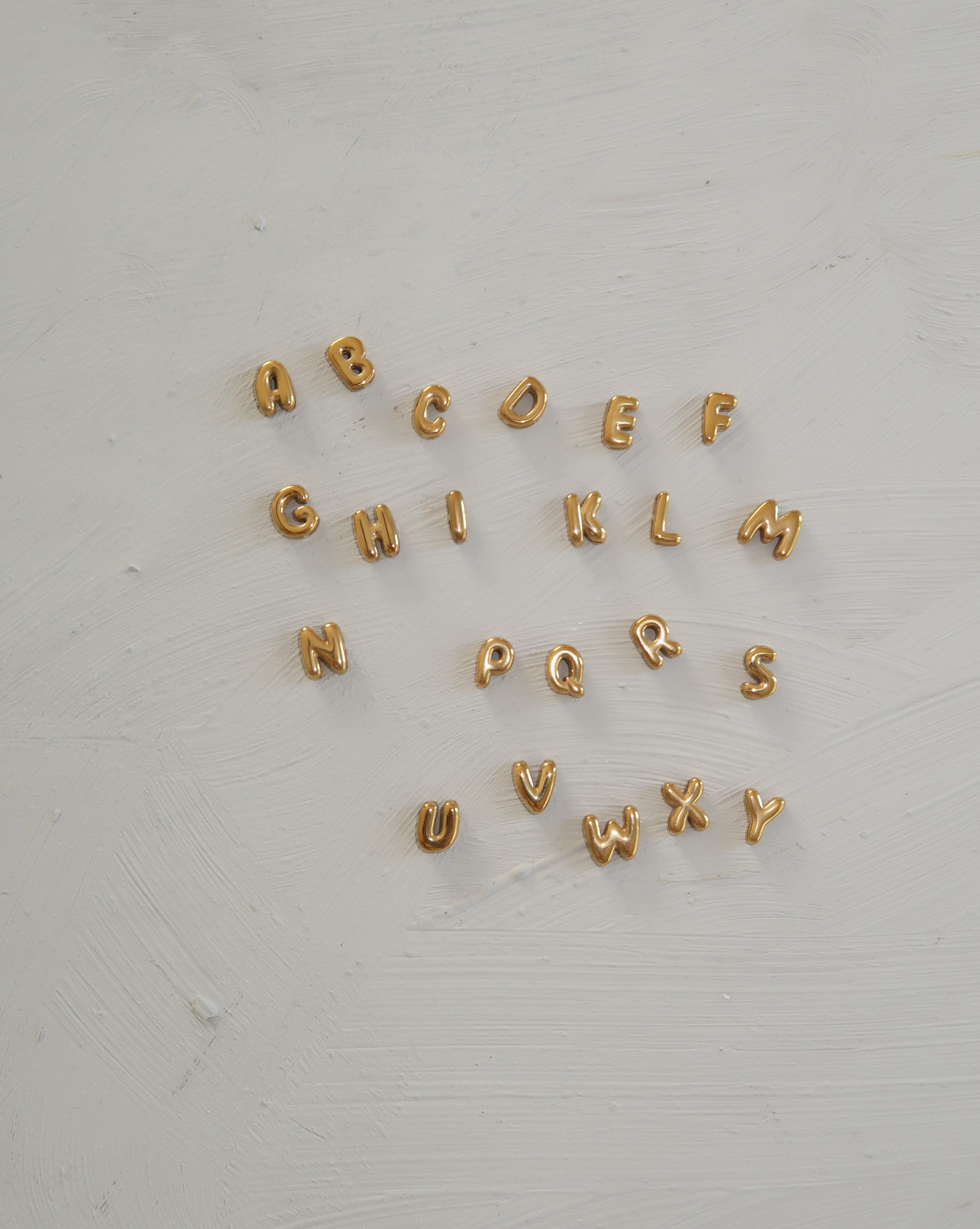Mini Bubble Letter Necklace