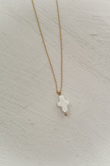 Mini Pearl Cross Necklace