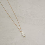 Mini Pearl Cross Necklace