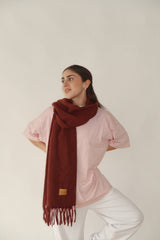 Maroon Sweater Scarf