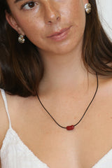 Bean Cord Necklace