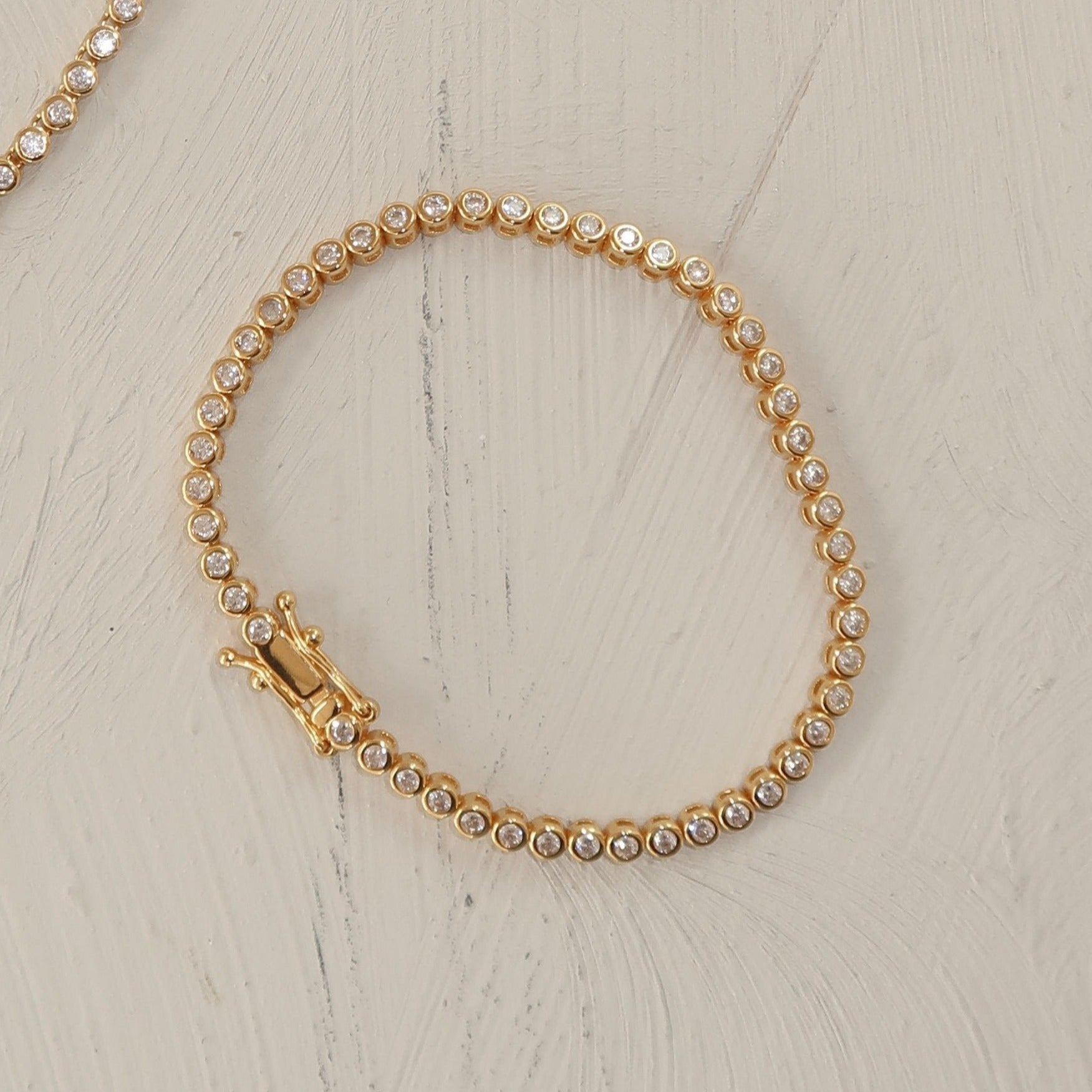 Bezel Tennis Bracelet