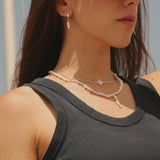 Pearl Cross Earrings - Minis