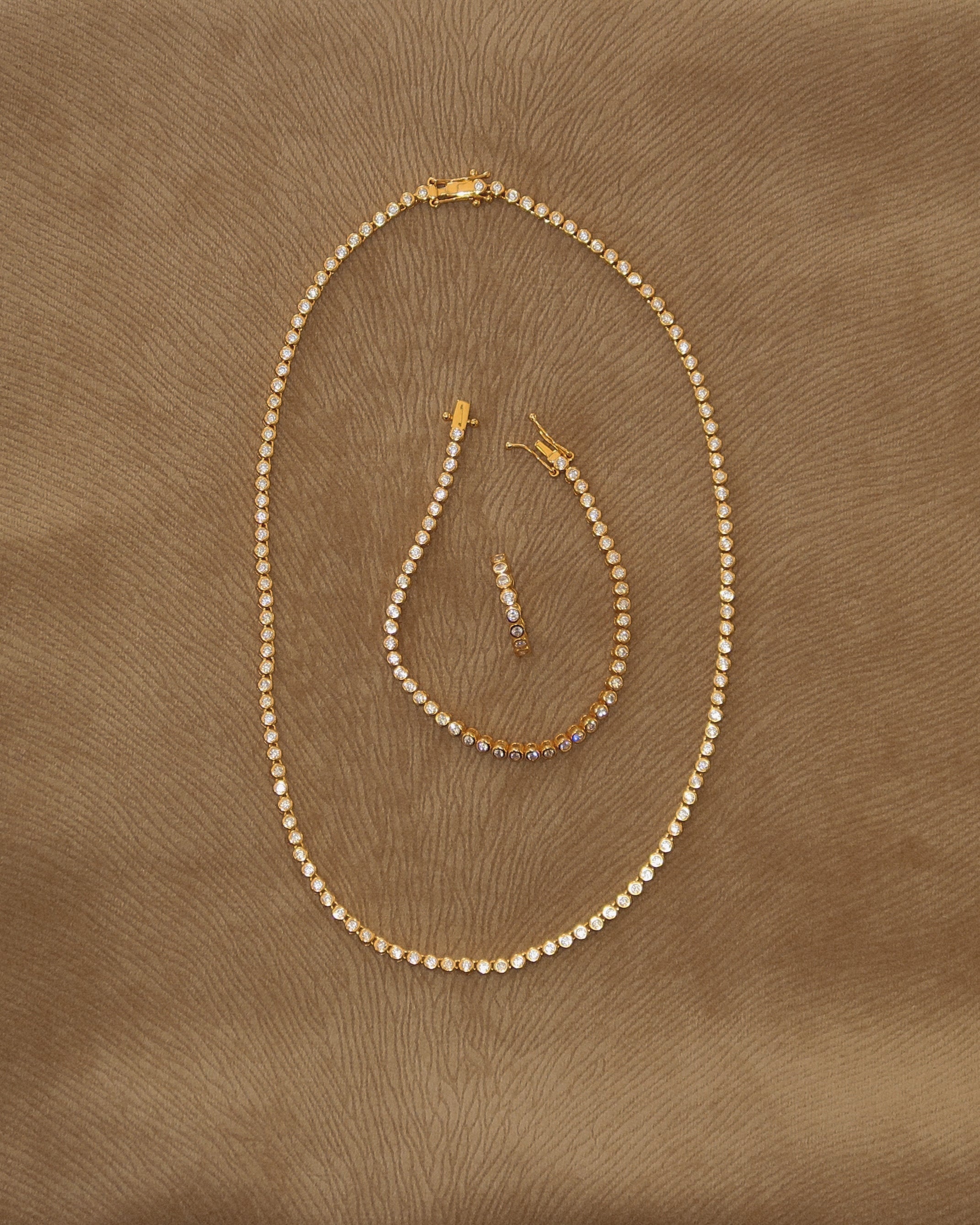 Bezel Tennis Necklace