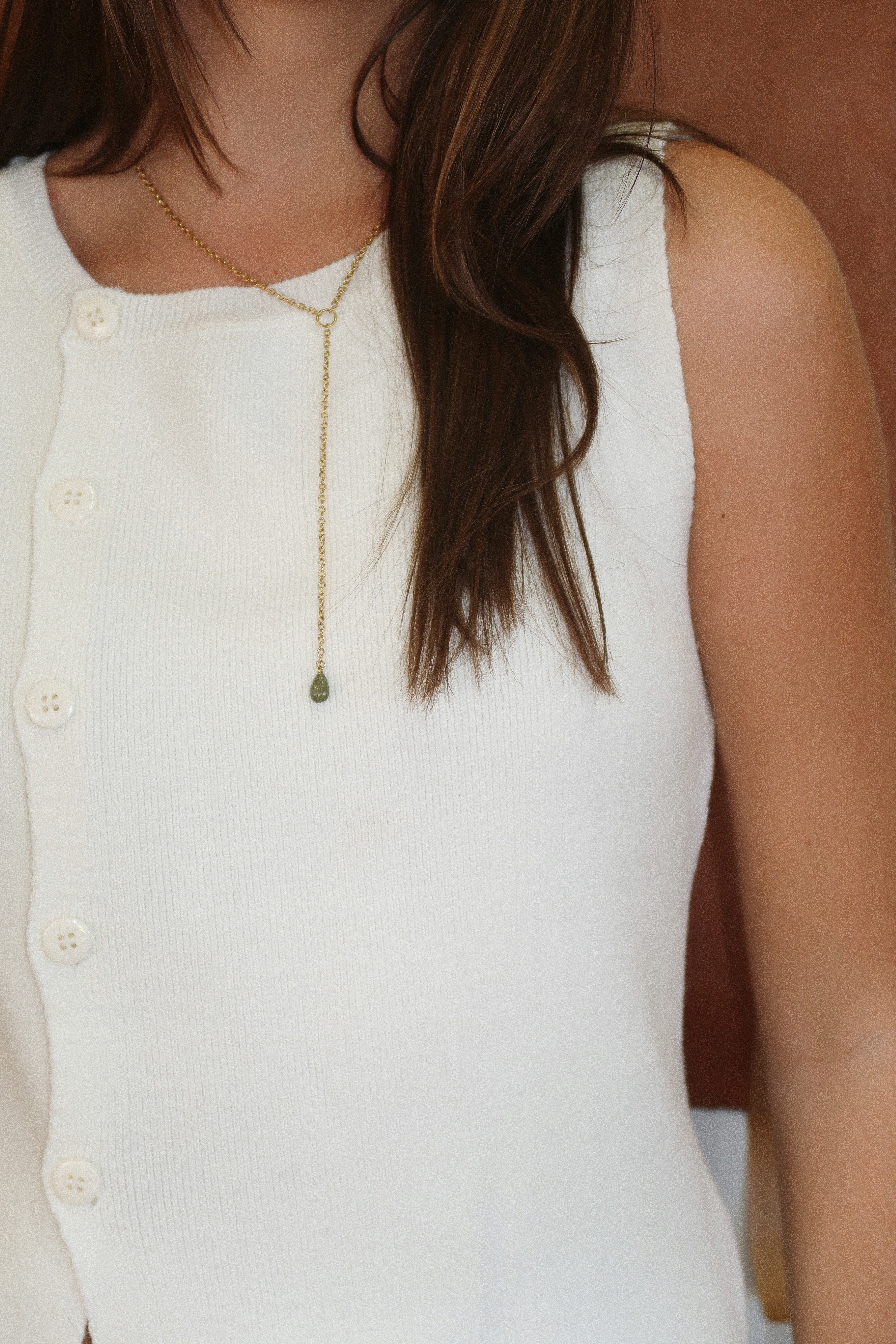 Rolo Lariat Drop Necklace