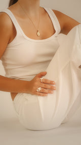 Pearl Cross Ring