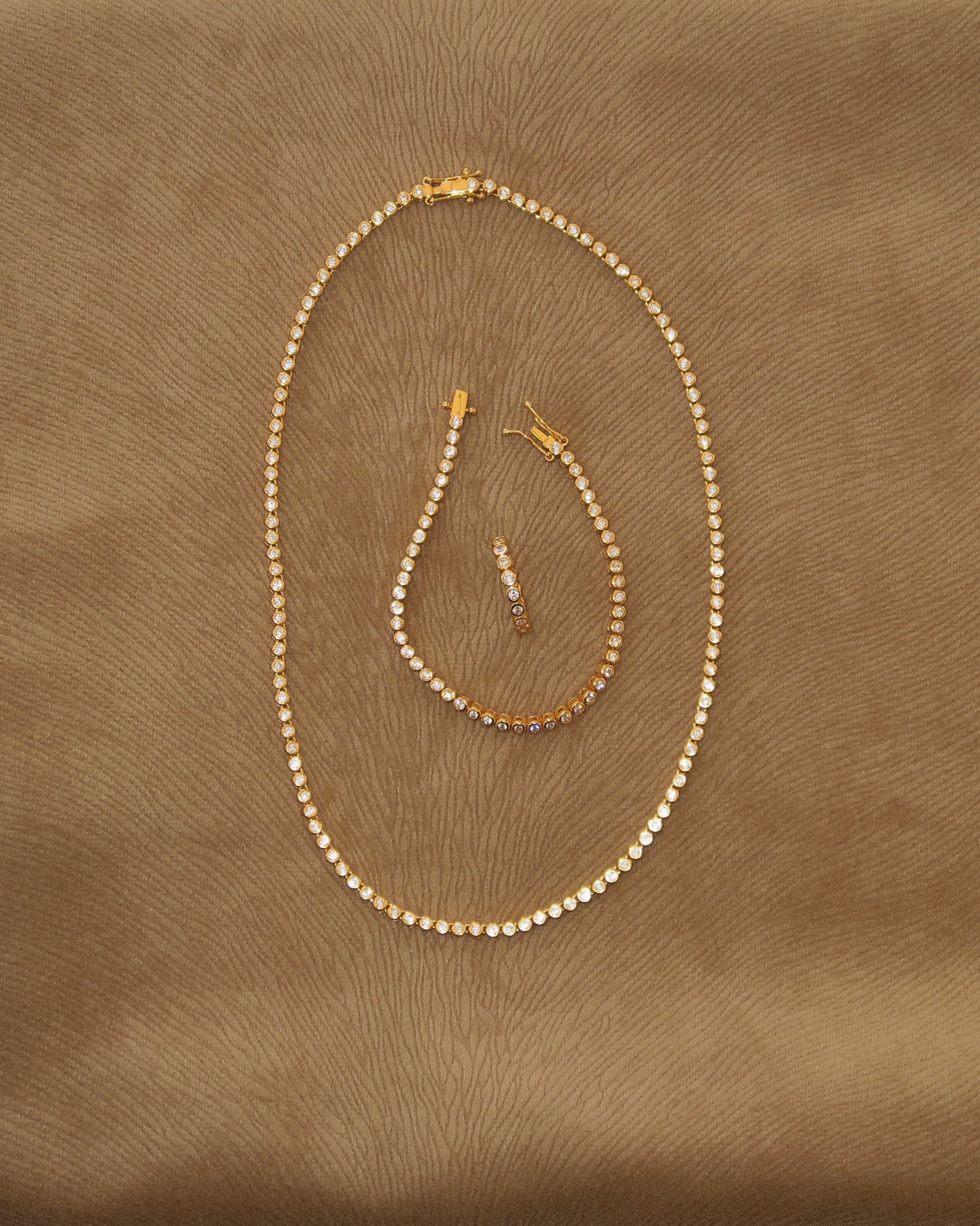 Bezel Tennis Necklace