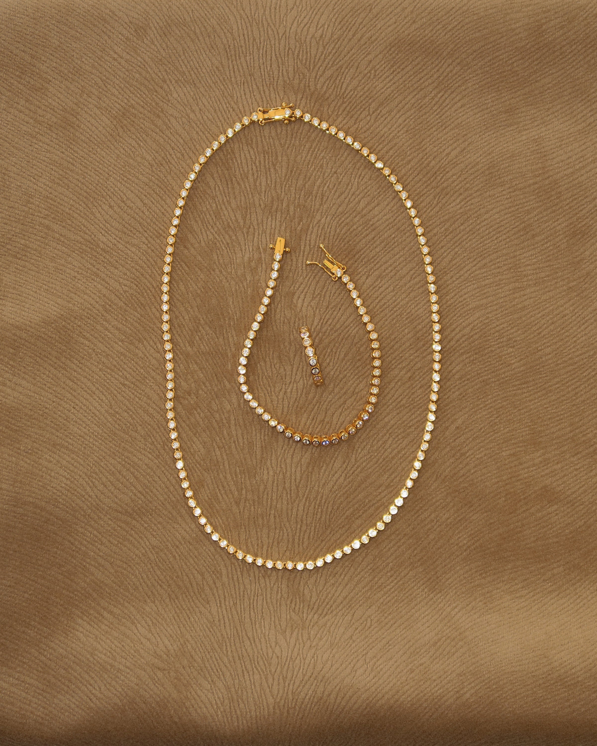 Bezel Tennis Necklace