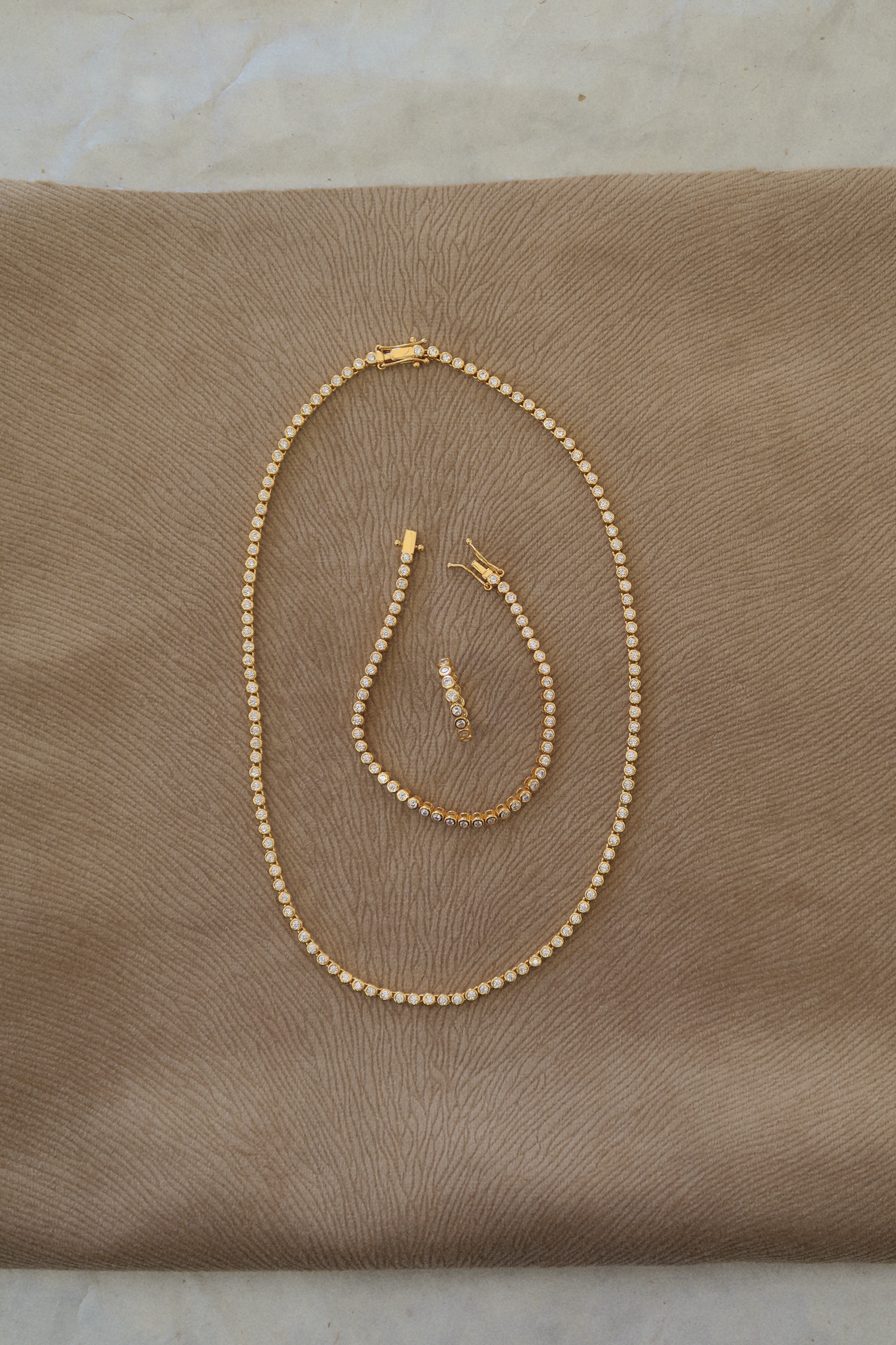 Bezel Tennis Necklace