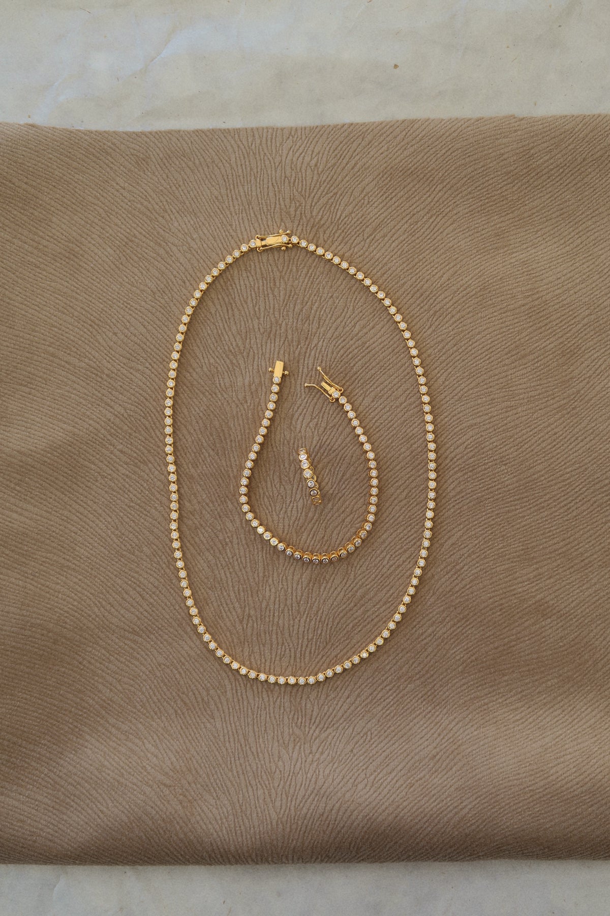 Bezel Tennis Necklace