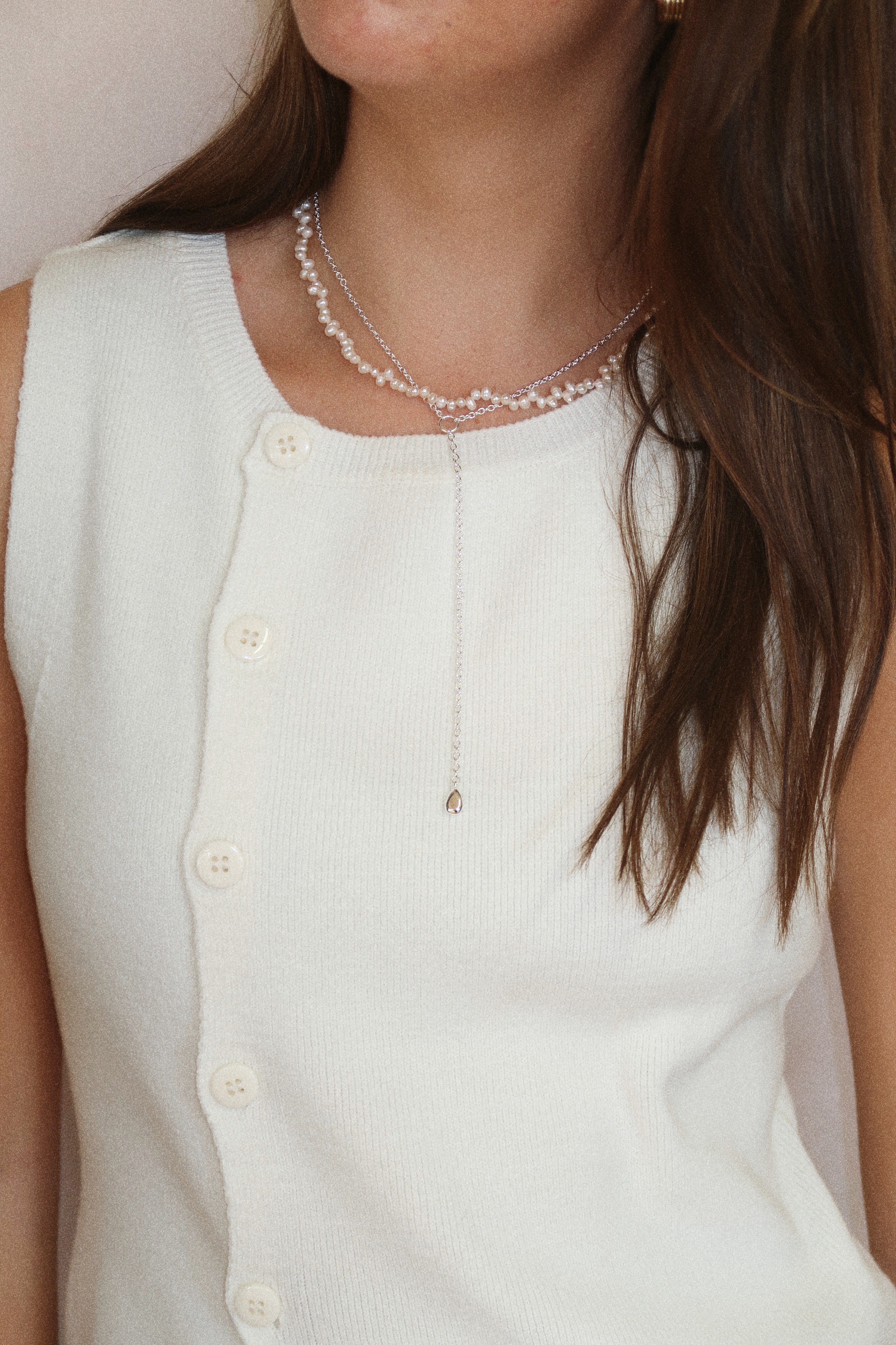 Rolo Lariat Drop Necklace