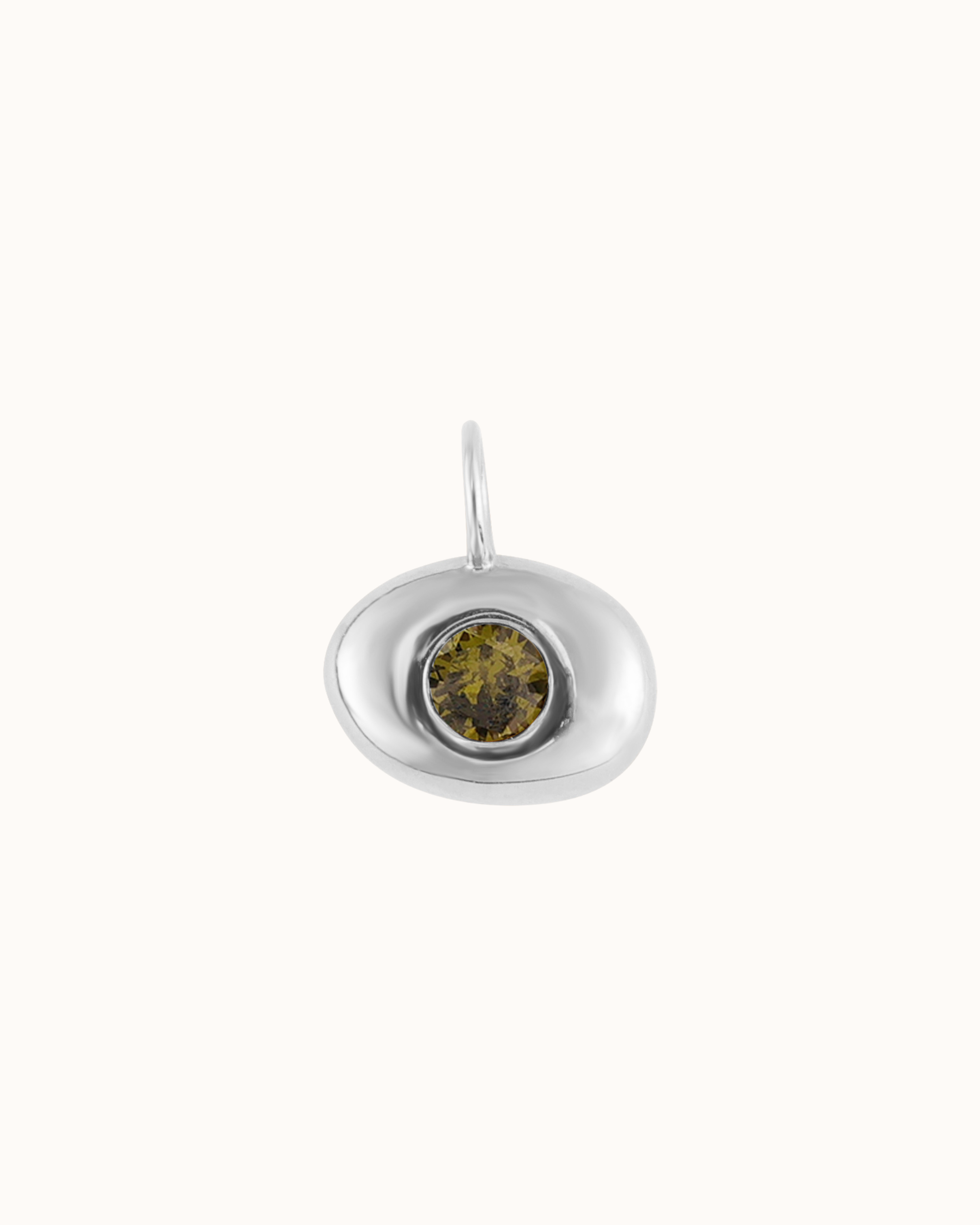 Zirconia Bean Charm