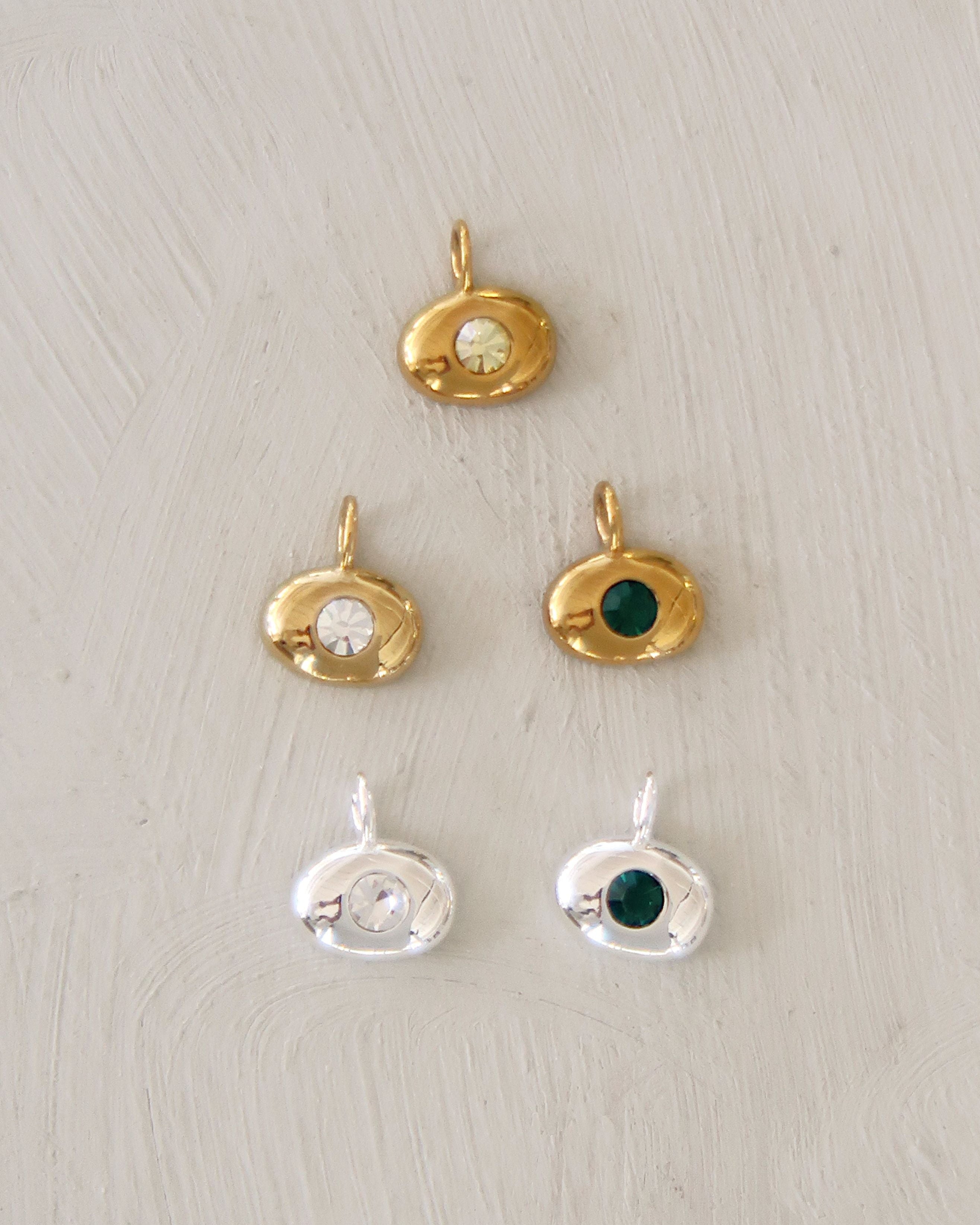 Zirconia Bean Charm