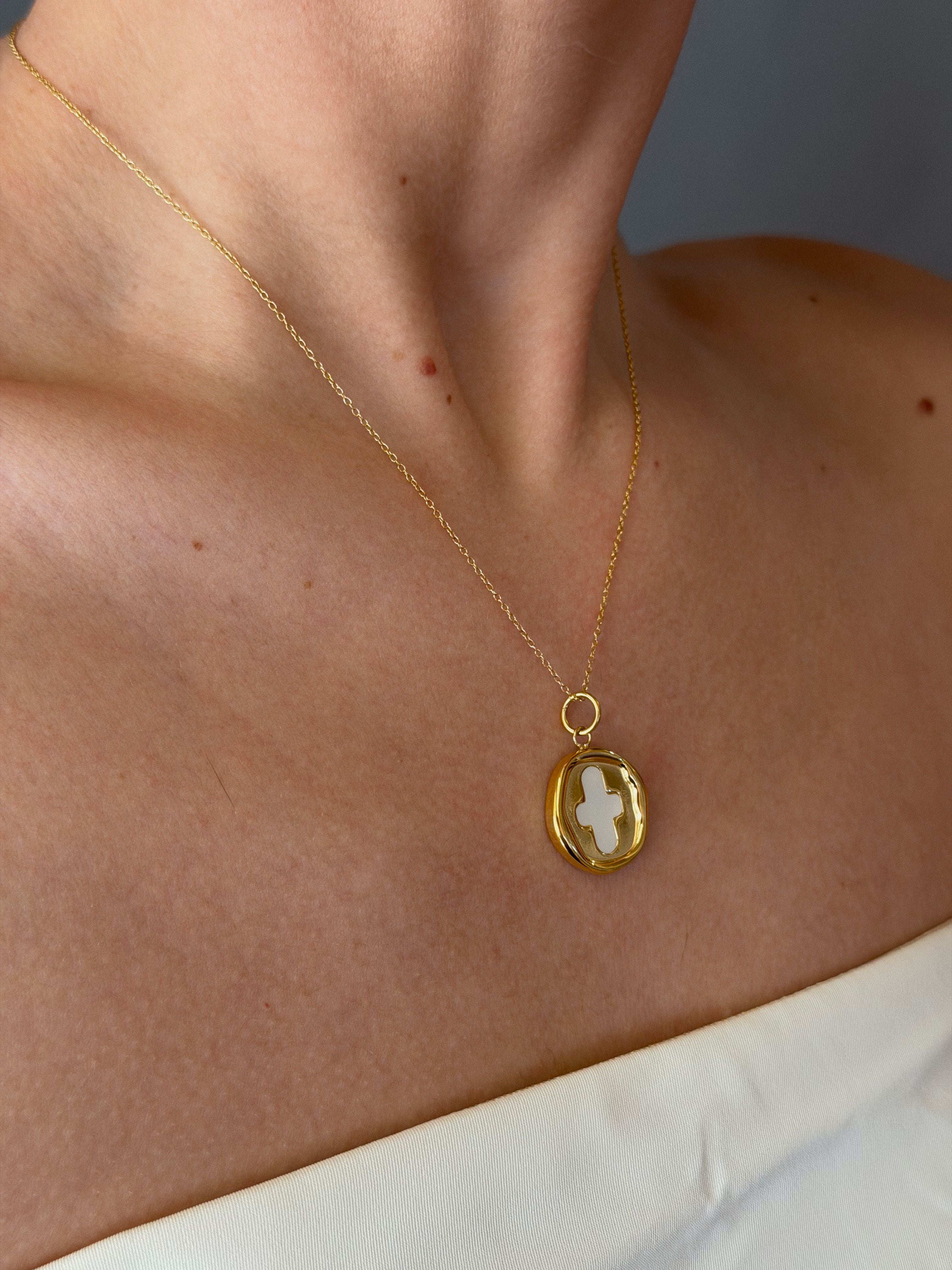 Stamp Coin Necklace