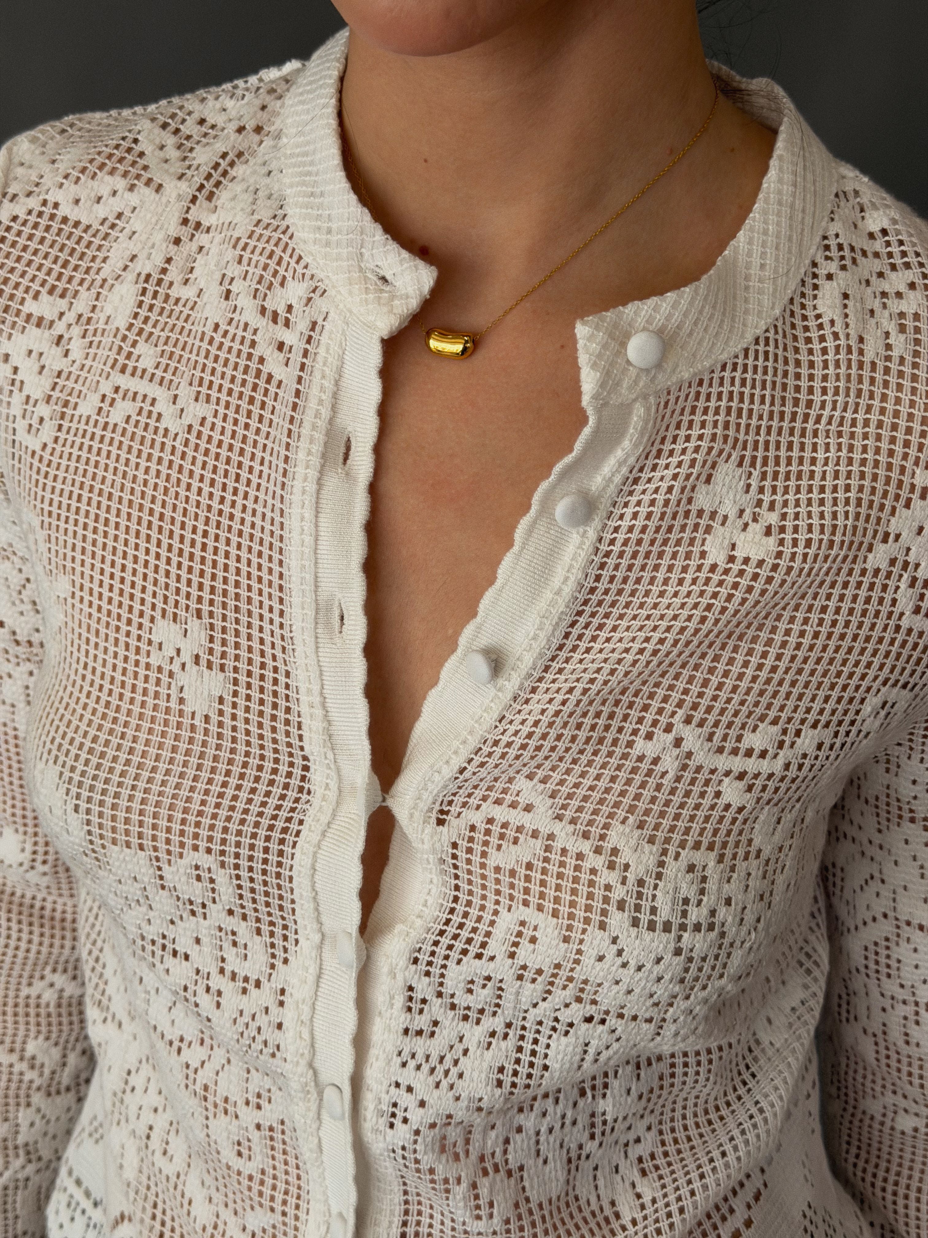Bean Necklace Gold