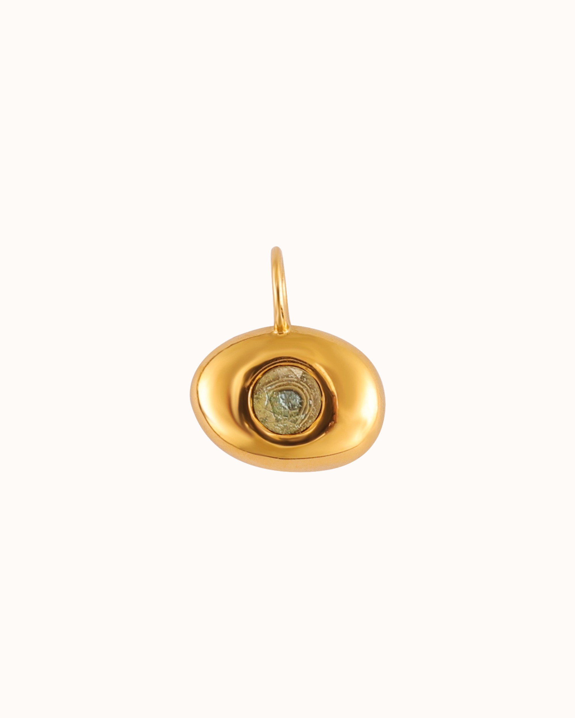 Zirconia Bean Charm