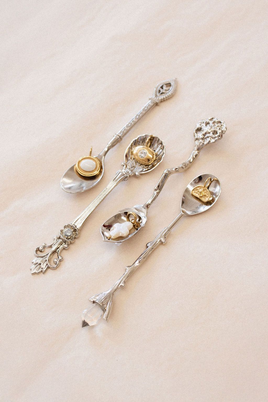 Mini Pearl Cross Charm