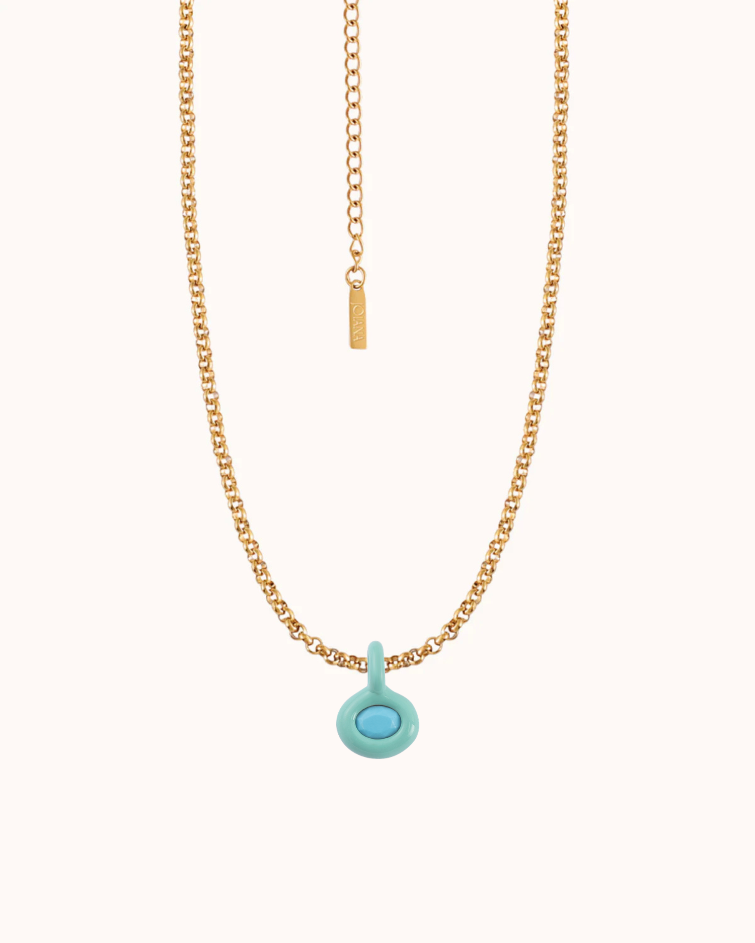 Birthstone Belcher Chain Necklace