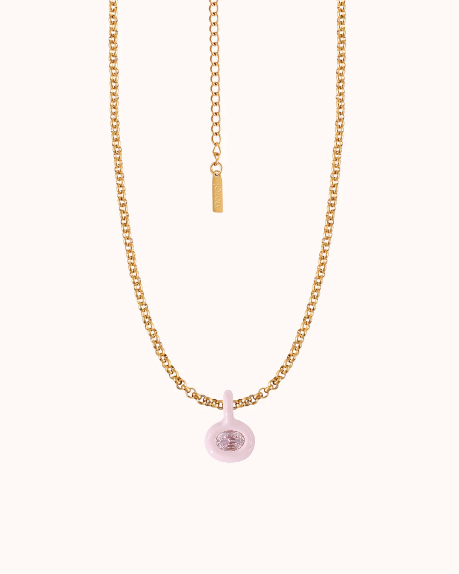 Birthstone Belcher Chain Necklace