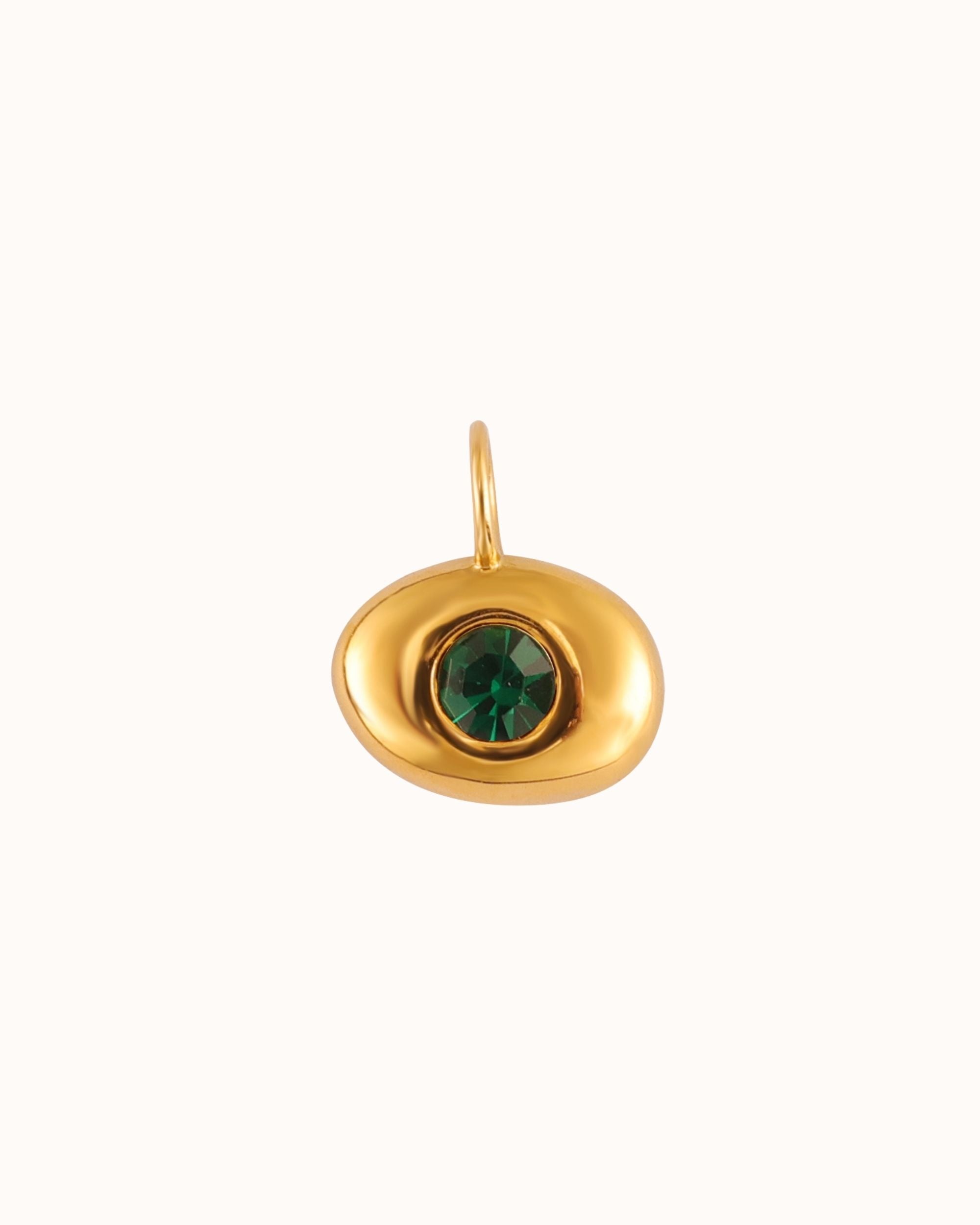 Zirconia Bean Charm
