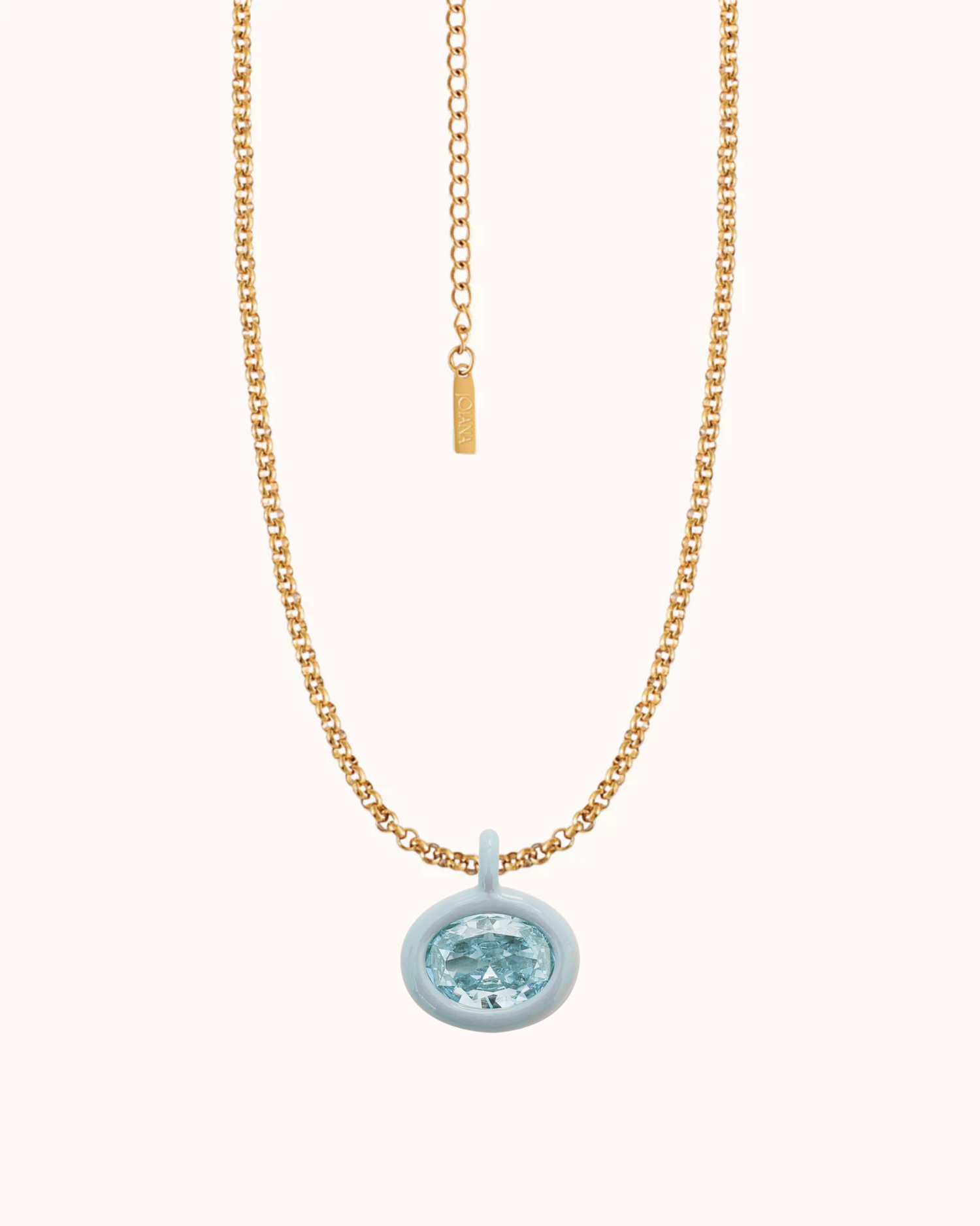 Birthstone Belcher Chain Necklace