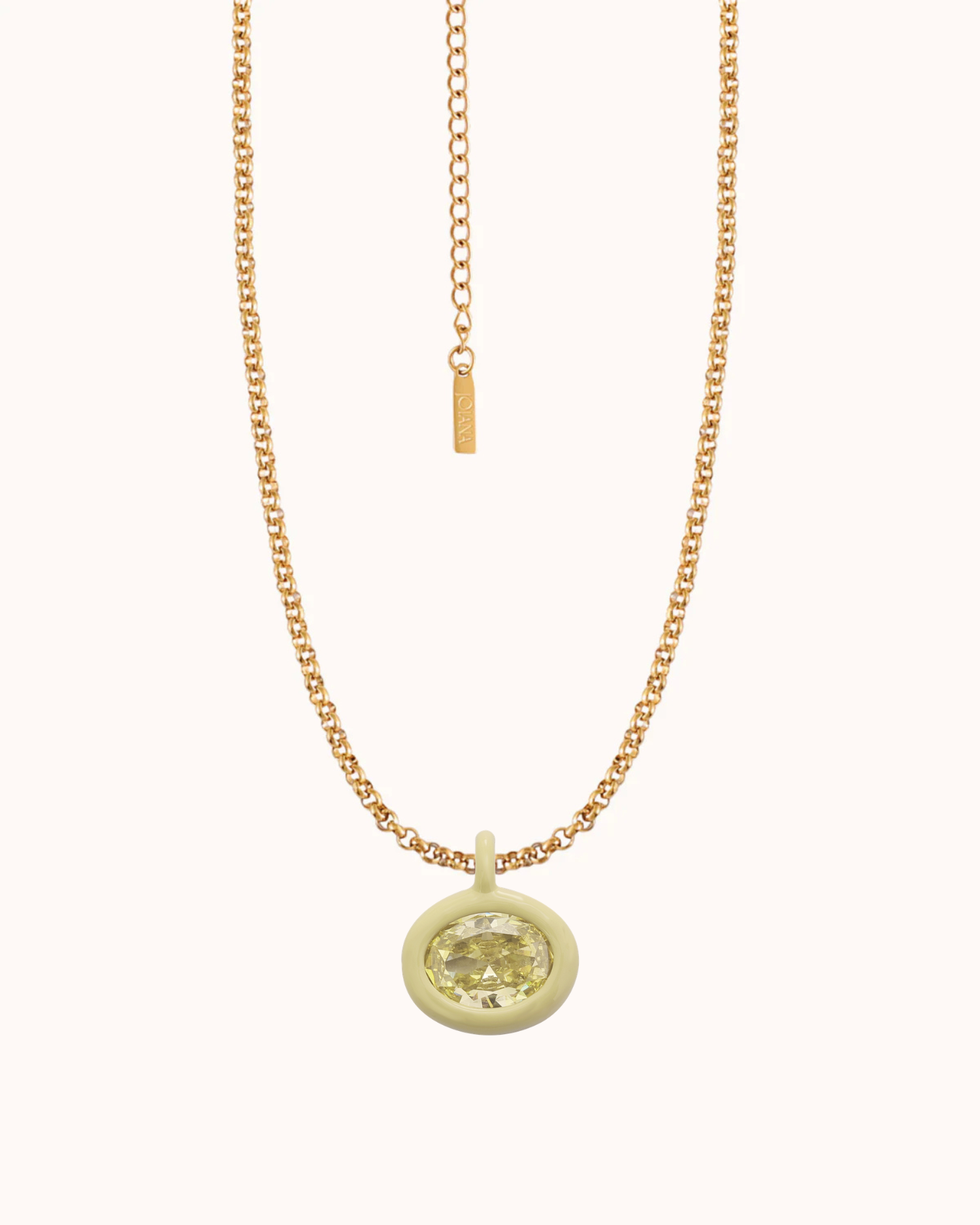 Birthstone Belcher Chain Necklace