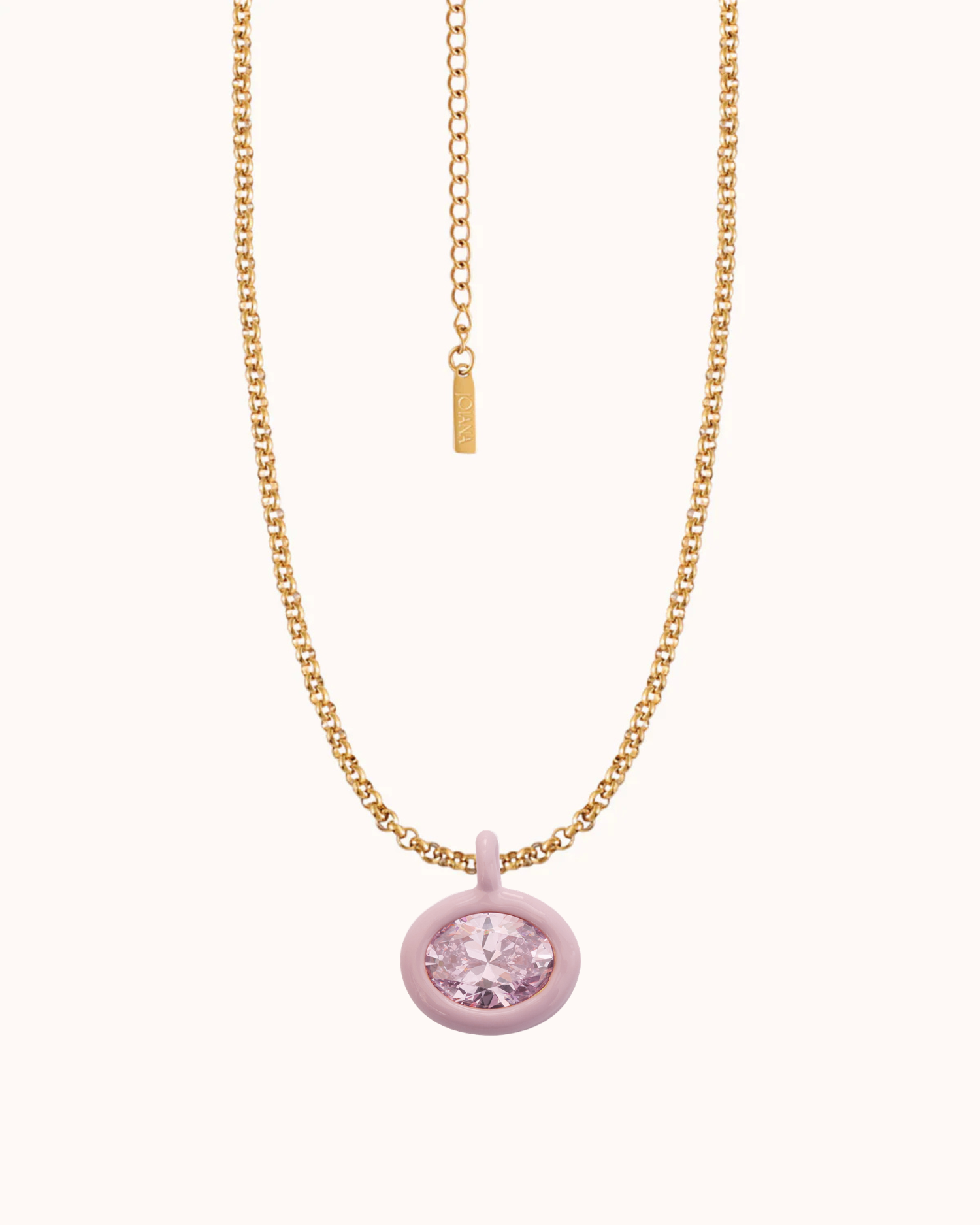 Birthstone Belcher Chain Necklace