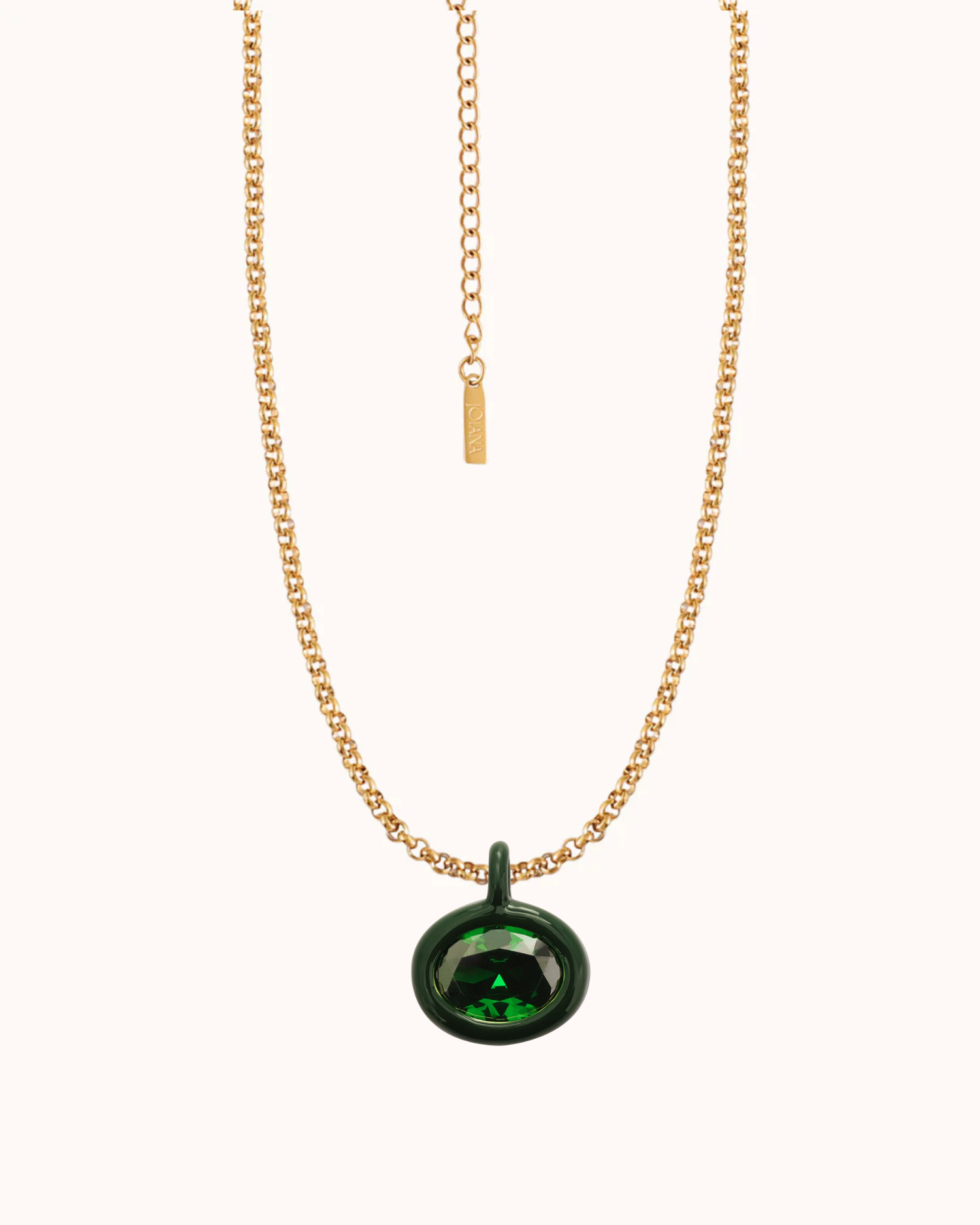 Birthstone Belcher Chain Necklace