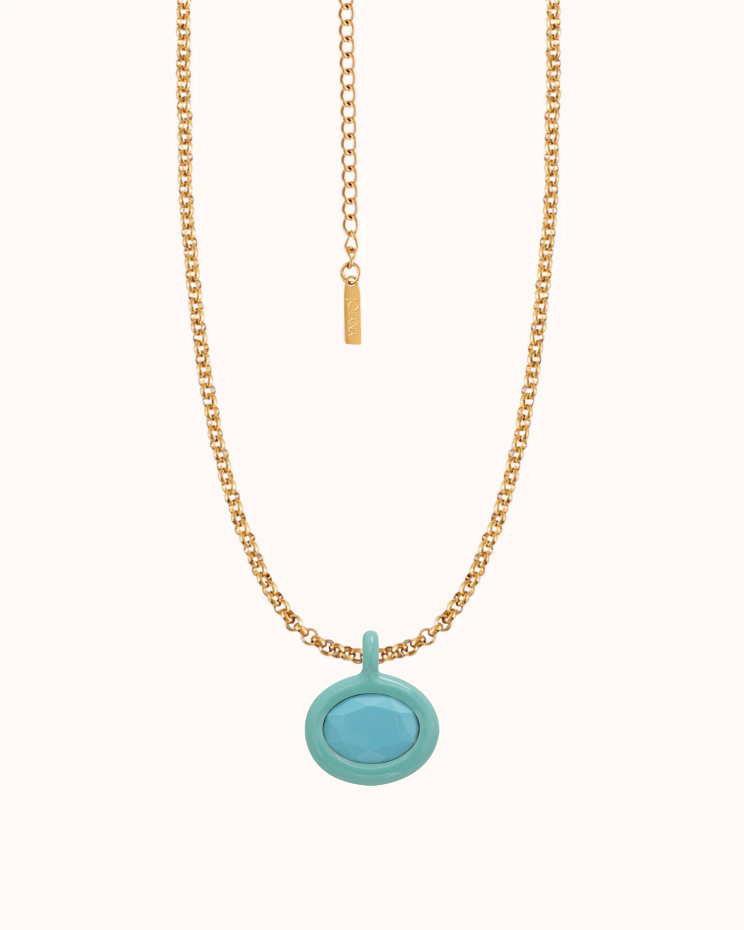 Birthstone Belcher Chain Necklace