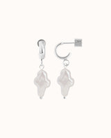 Pearl Cross Earrings - Minis