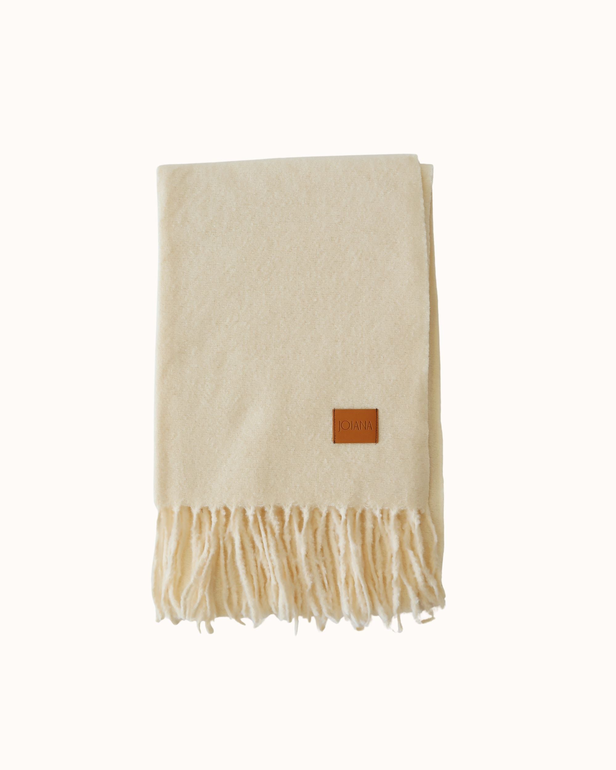 Cream Sweater Scarf