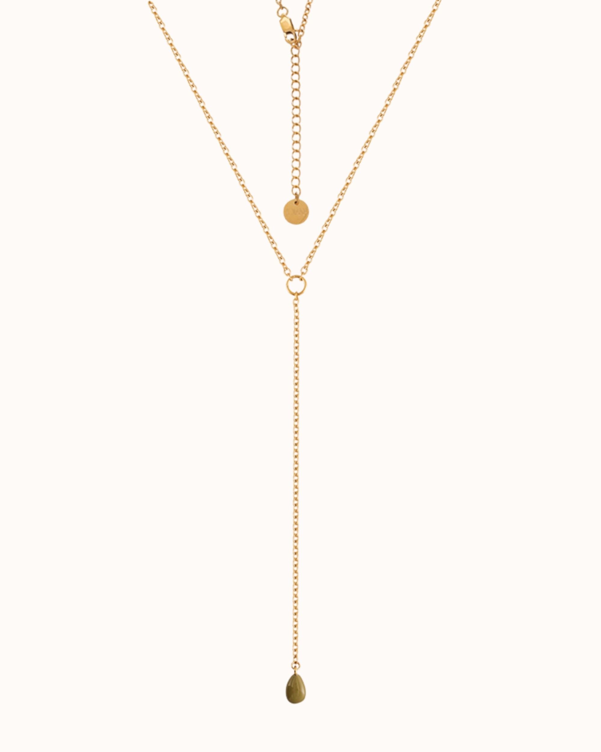 Rolo Lariat Drop Necklace