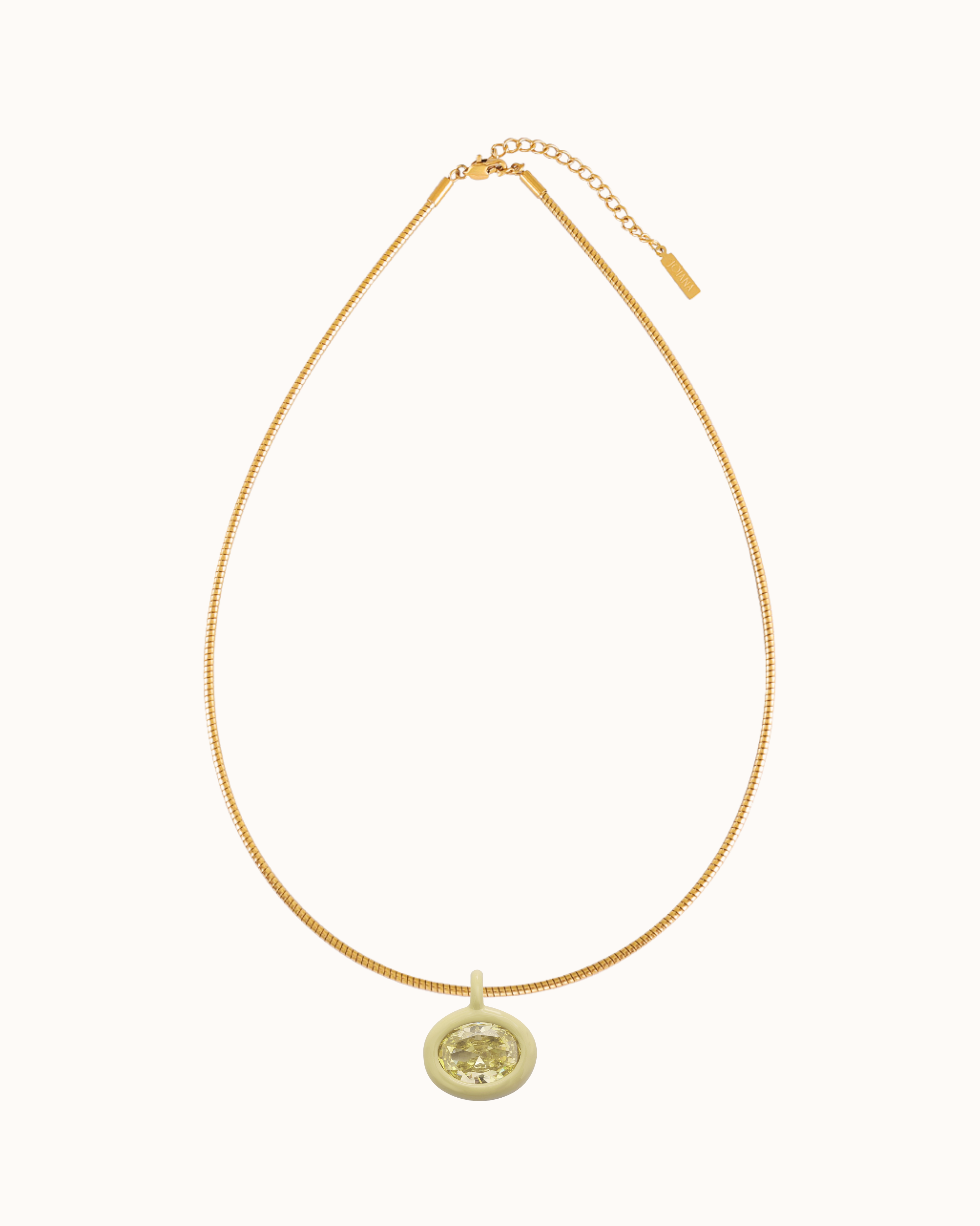 Birthstone Ribbed Choker