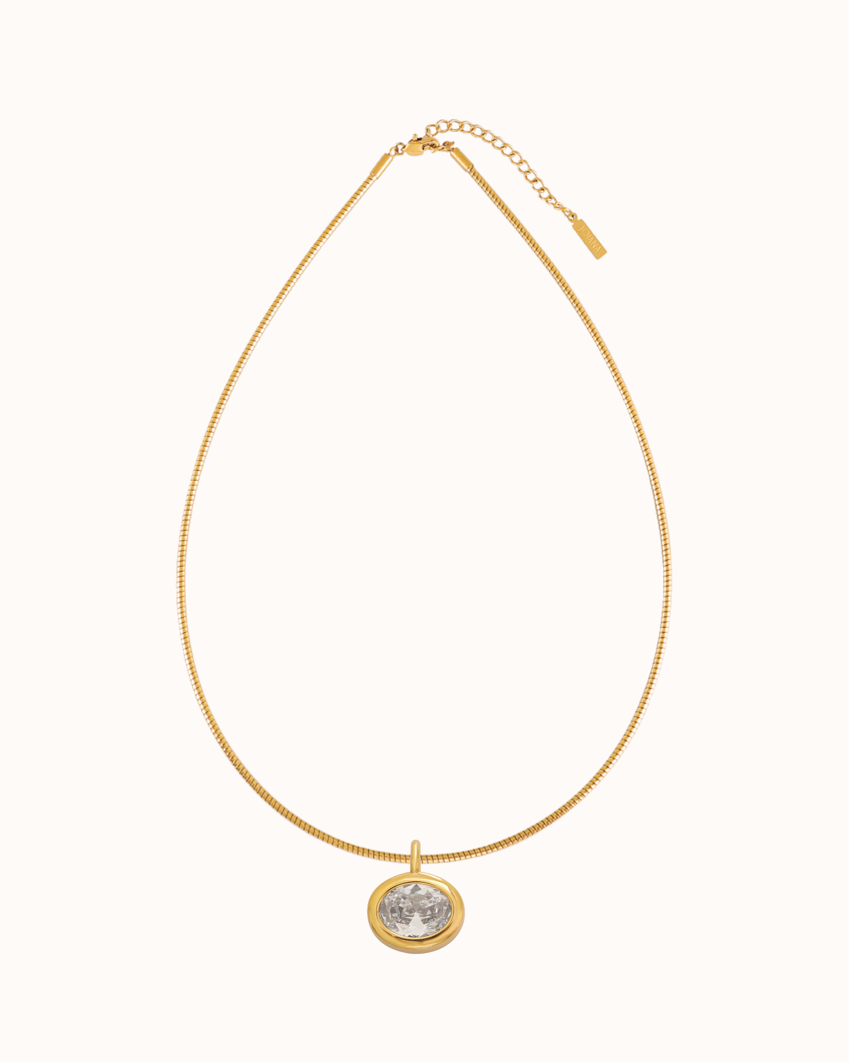 Birthstone Ribbed Choker