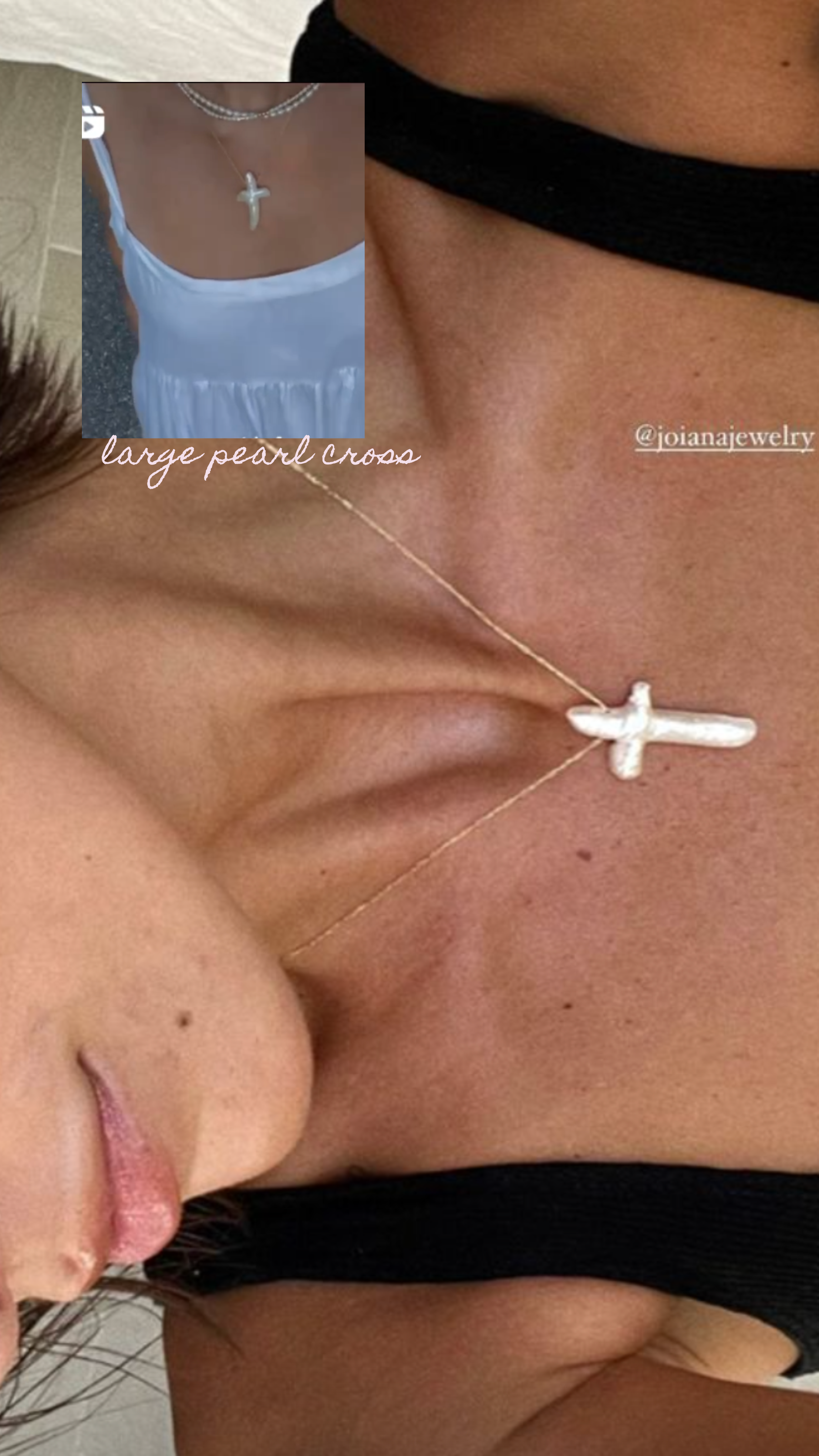 Pearl Cross Necklace