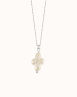 Mini Pearl Cross Necklace