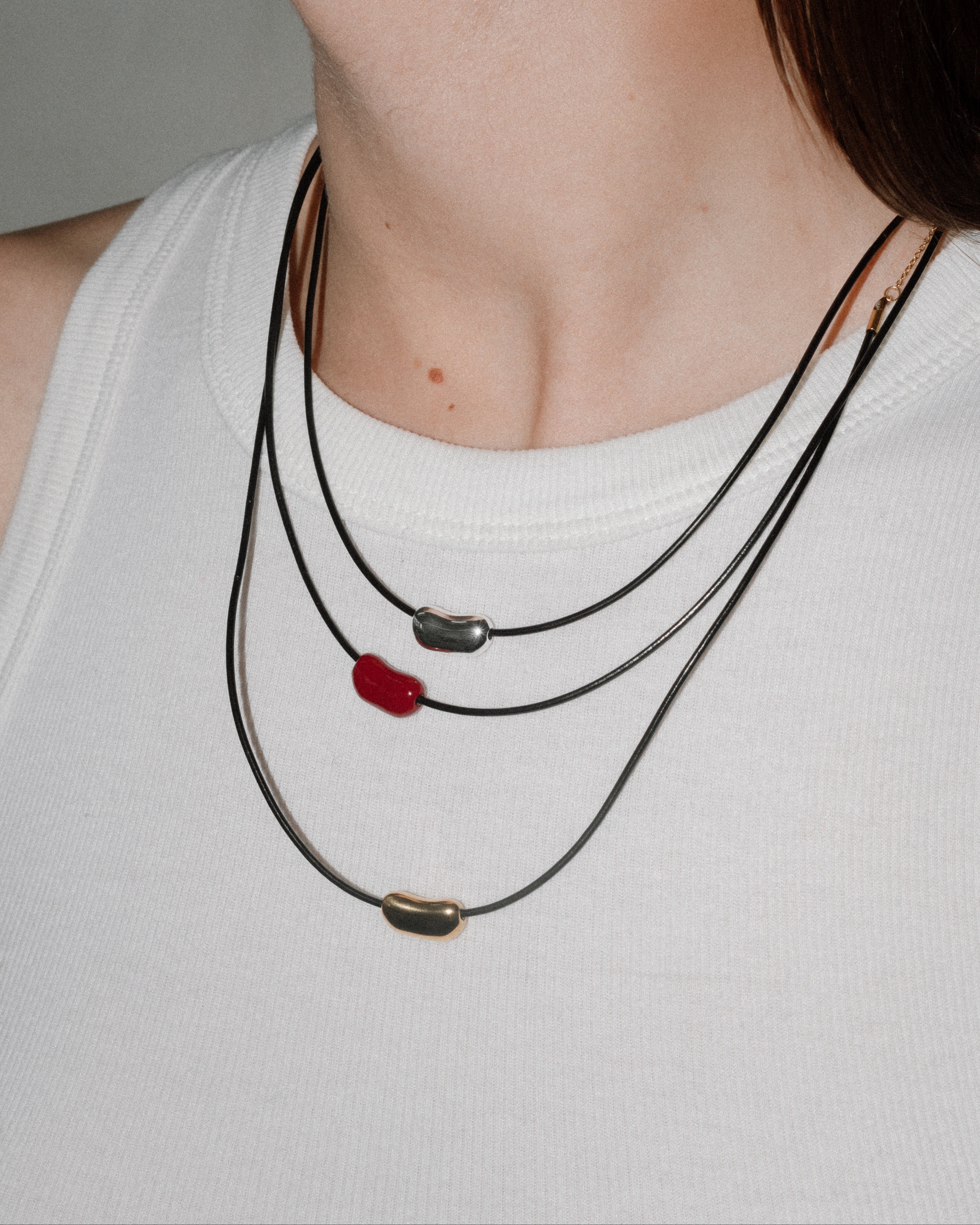 Bean Cord Necklace