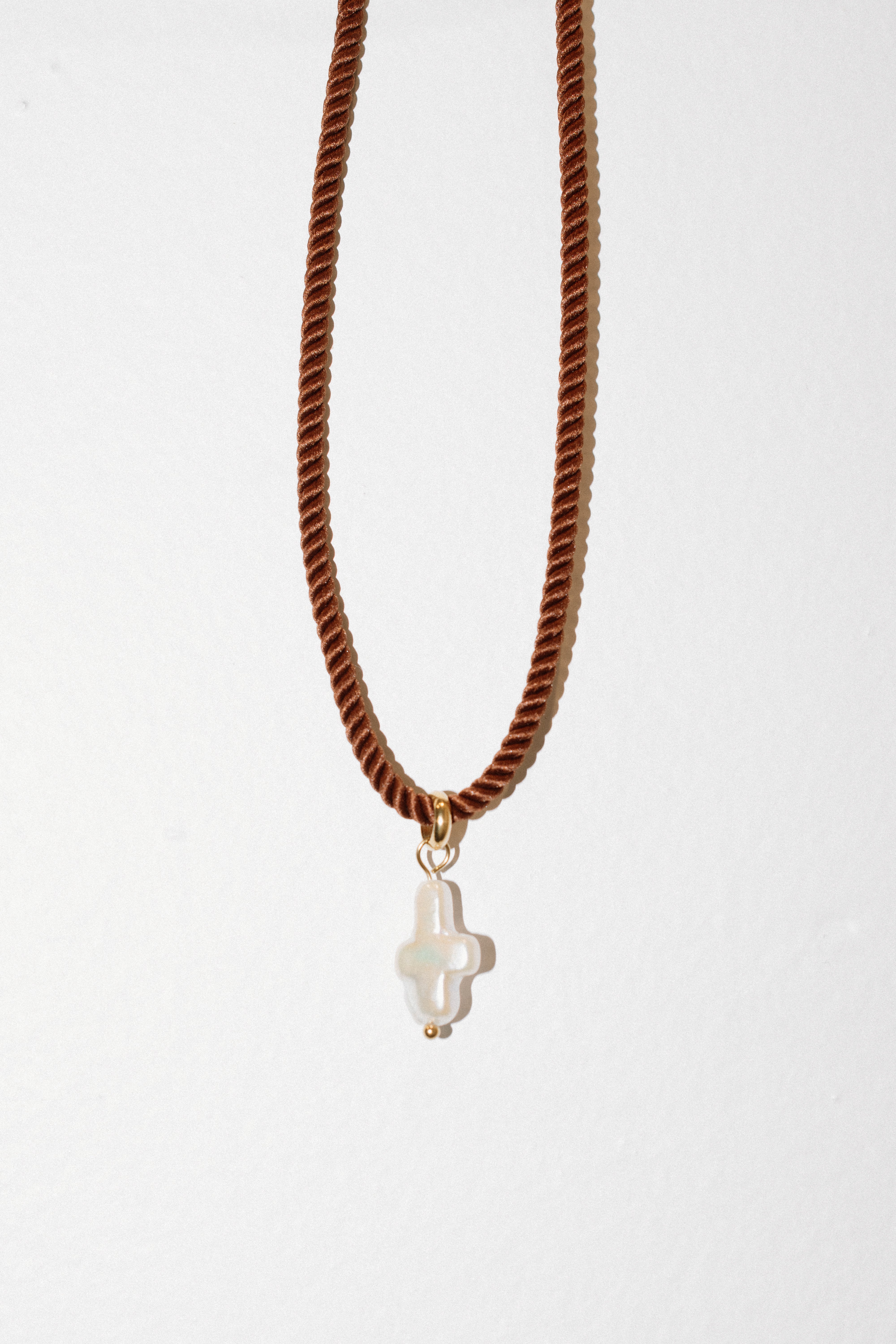 Mini Pearl Cross Charm
