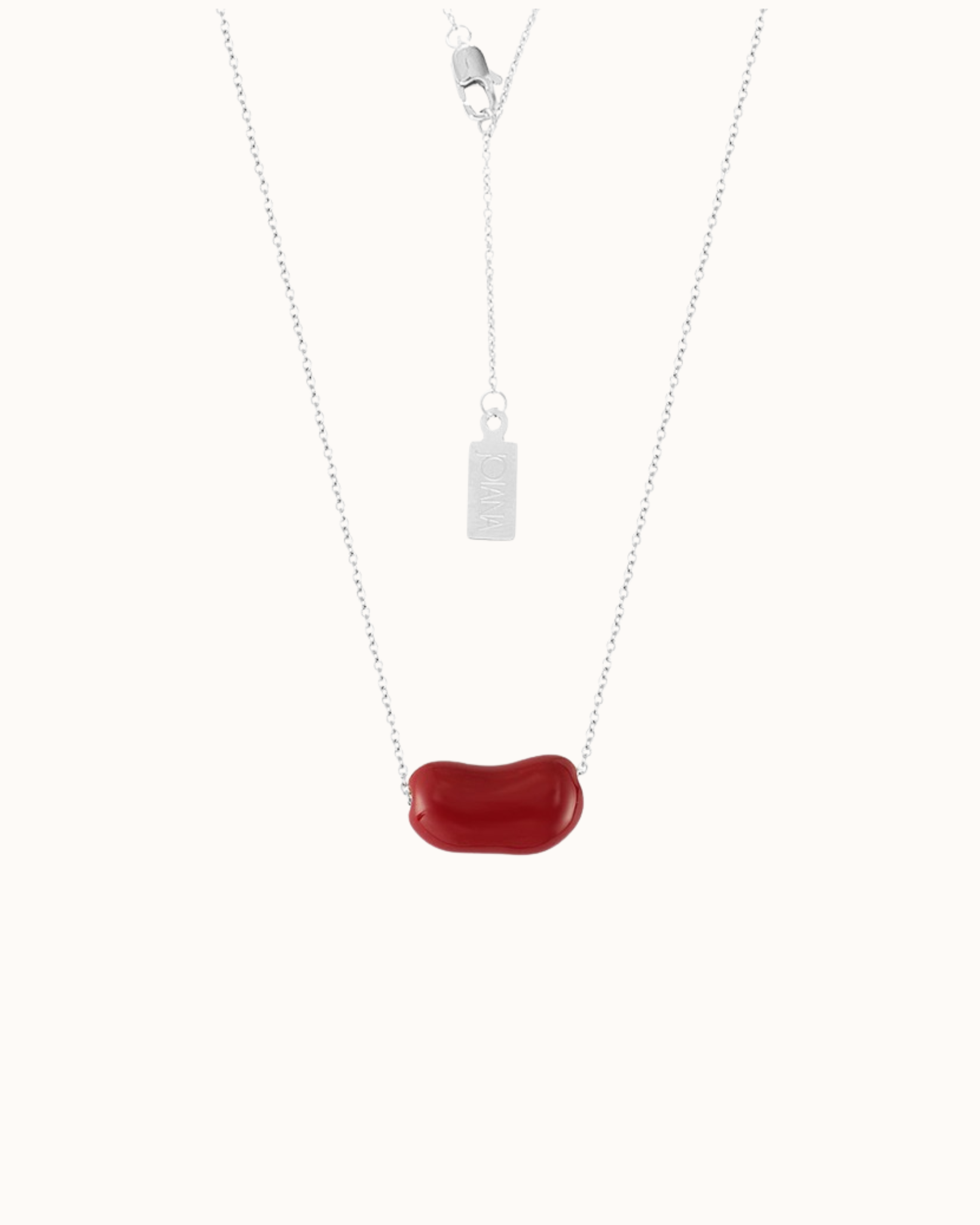 Bean Necklace - Red