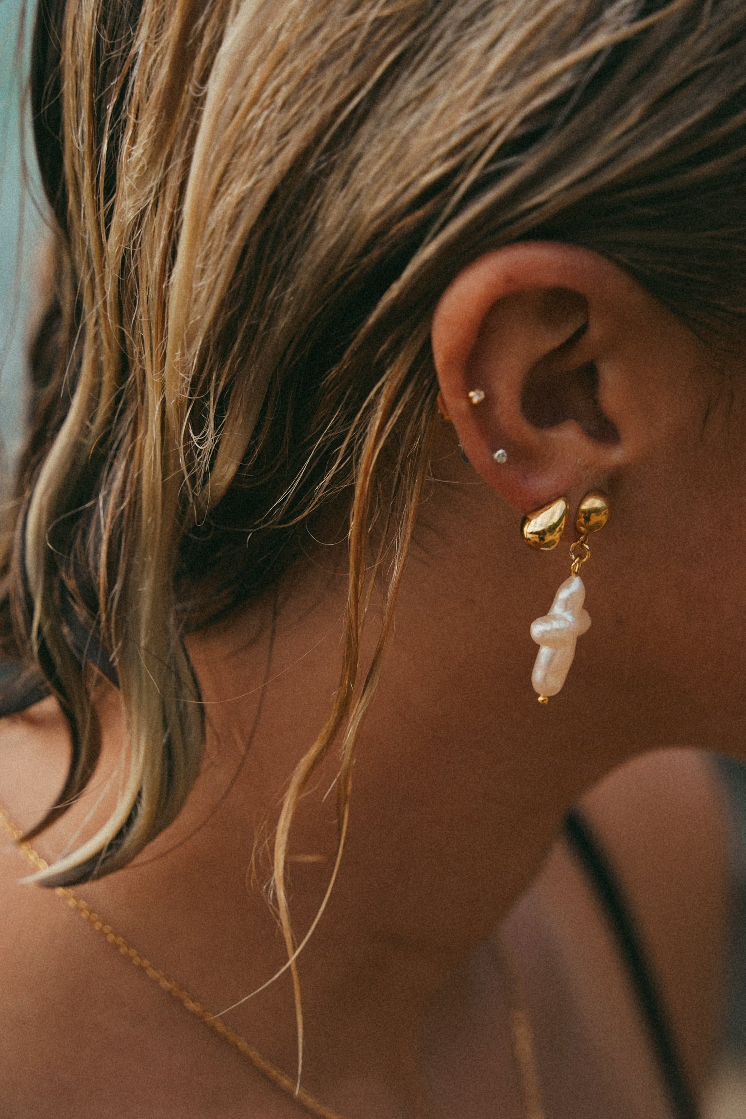 Pearl Cross Earrings – Joiana Jewelry